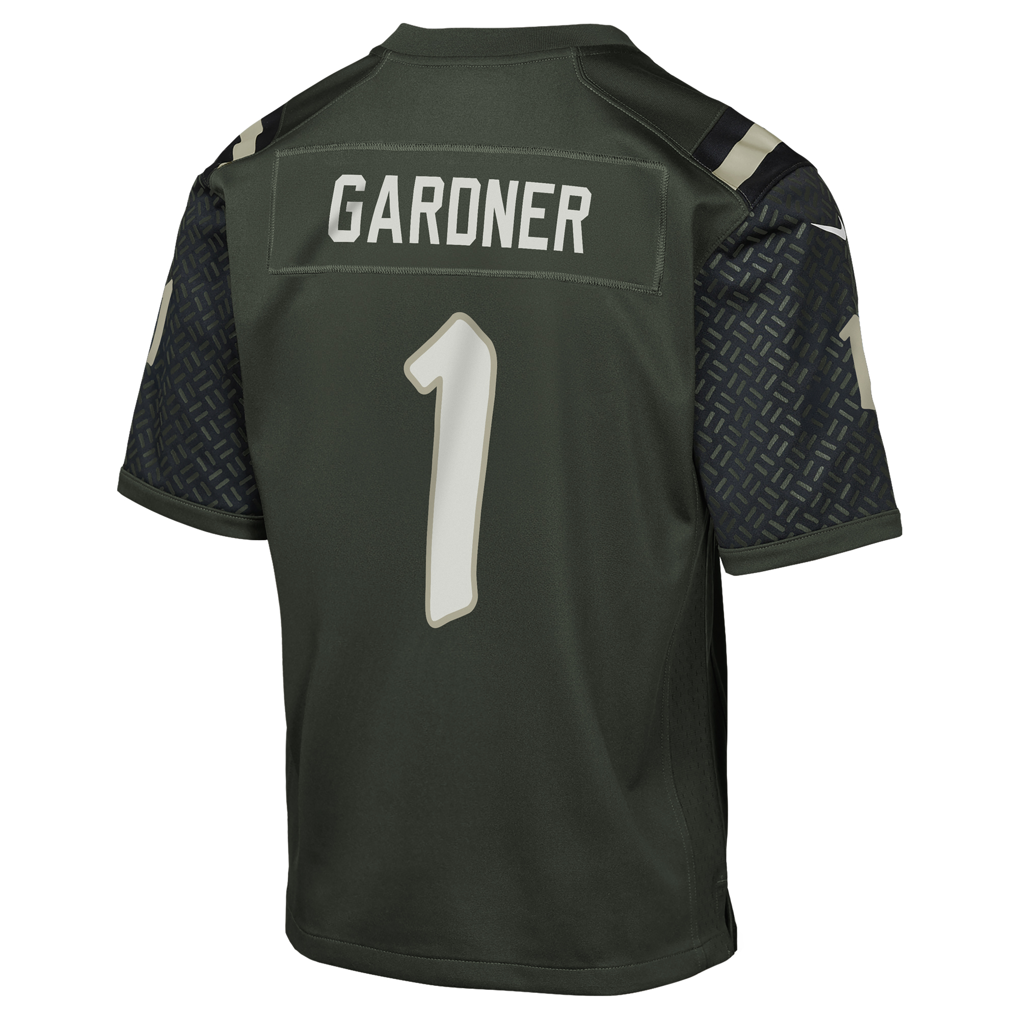Youth New York Jets Ahmad Sauce Gardner Gotham Green 2025 Rivalries Collection Game Jersey