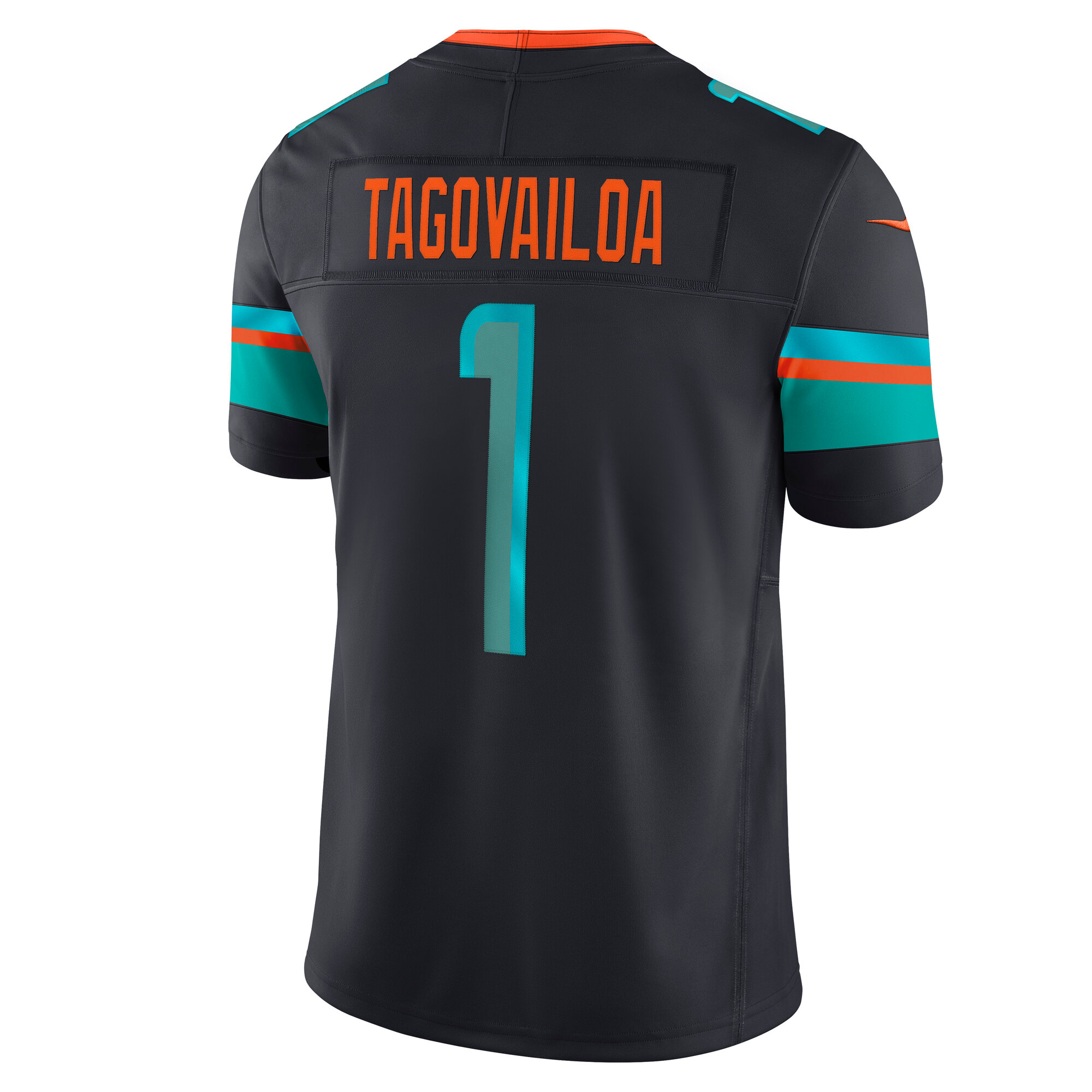 Men's Miami Dolphins Tua Tagovailoa Pitch Blue 2025 Rivalries Collection Limited Jersey