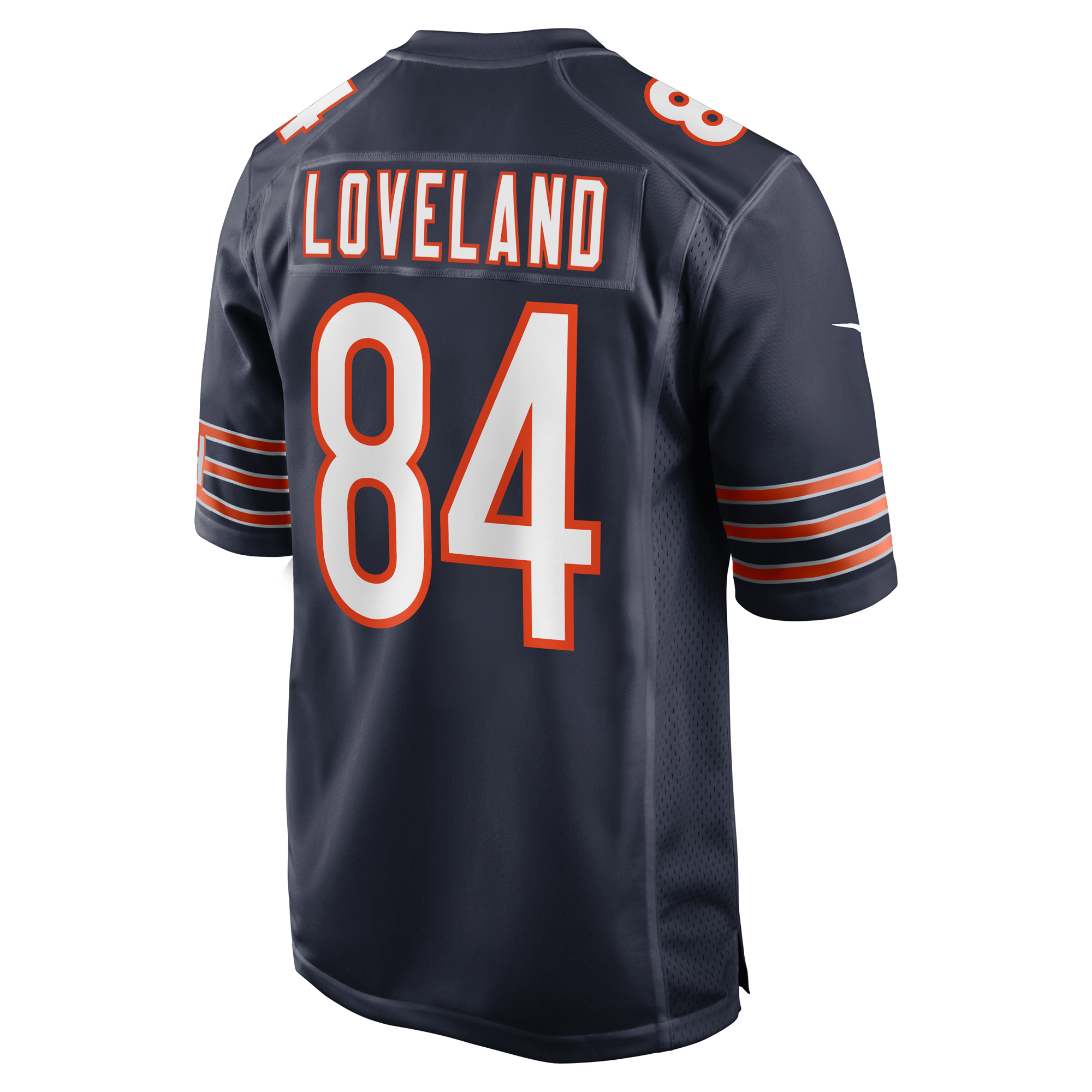 Men's Chicago Bears Colston Loveland Navy 2025 NFL Draft First Round Pick Game Jersey