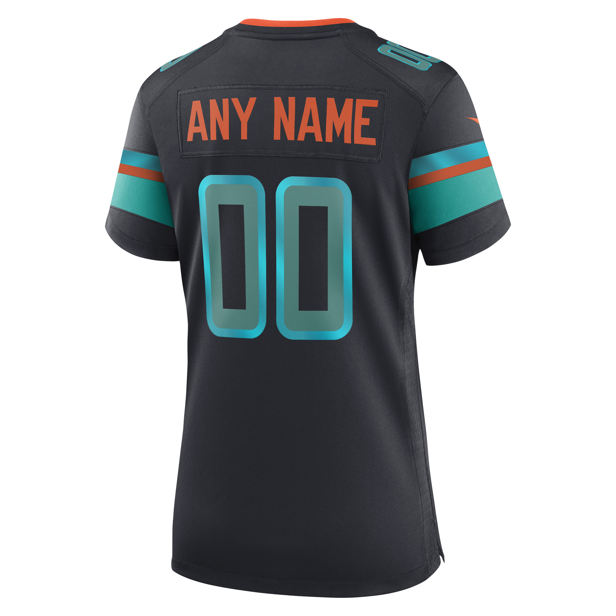 Women's Miami Dolphins Pitch Blue 2025 Rivalries Collection Custom Game Jersey
