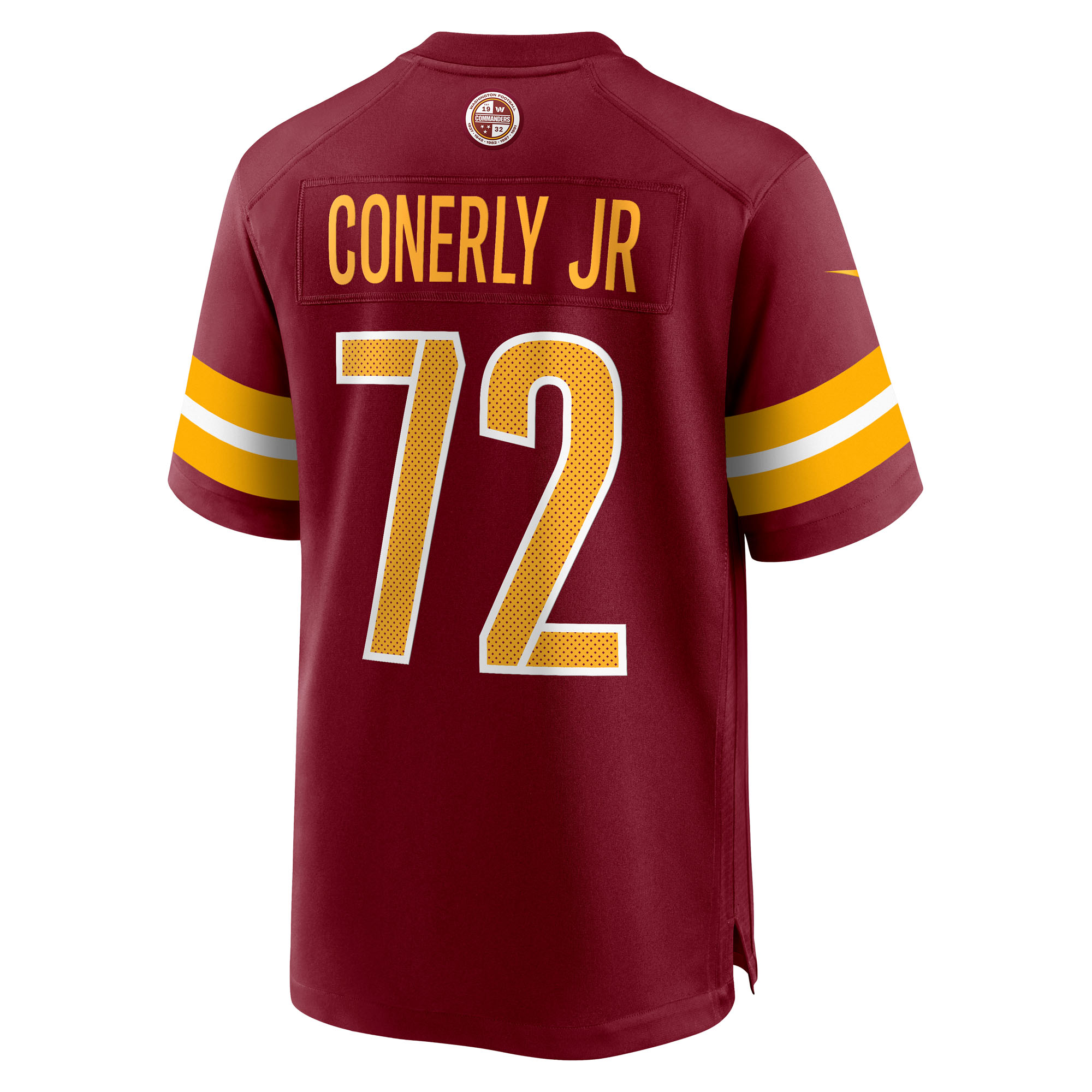 Men's Washington Commanders Josh Conerly Jr. Burgundy 2025 NFL Draft First Round Pick Game Jersey