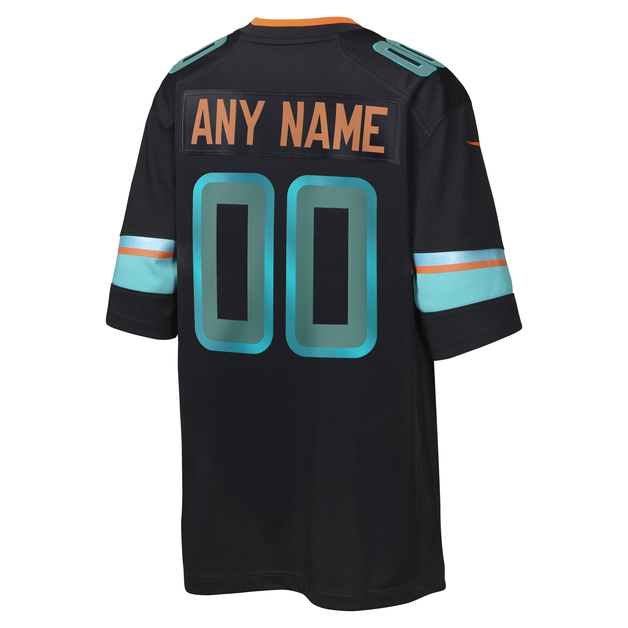 Youth Miami Dolphins Pitch Blue 2025 Rivalries Collection Custom Game Jersey