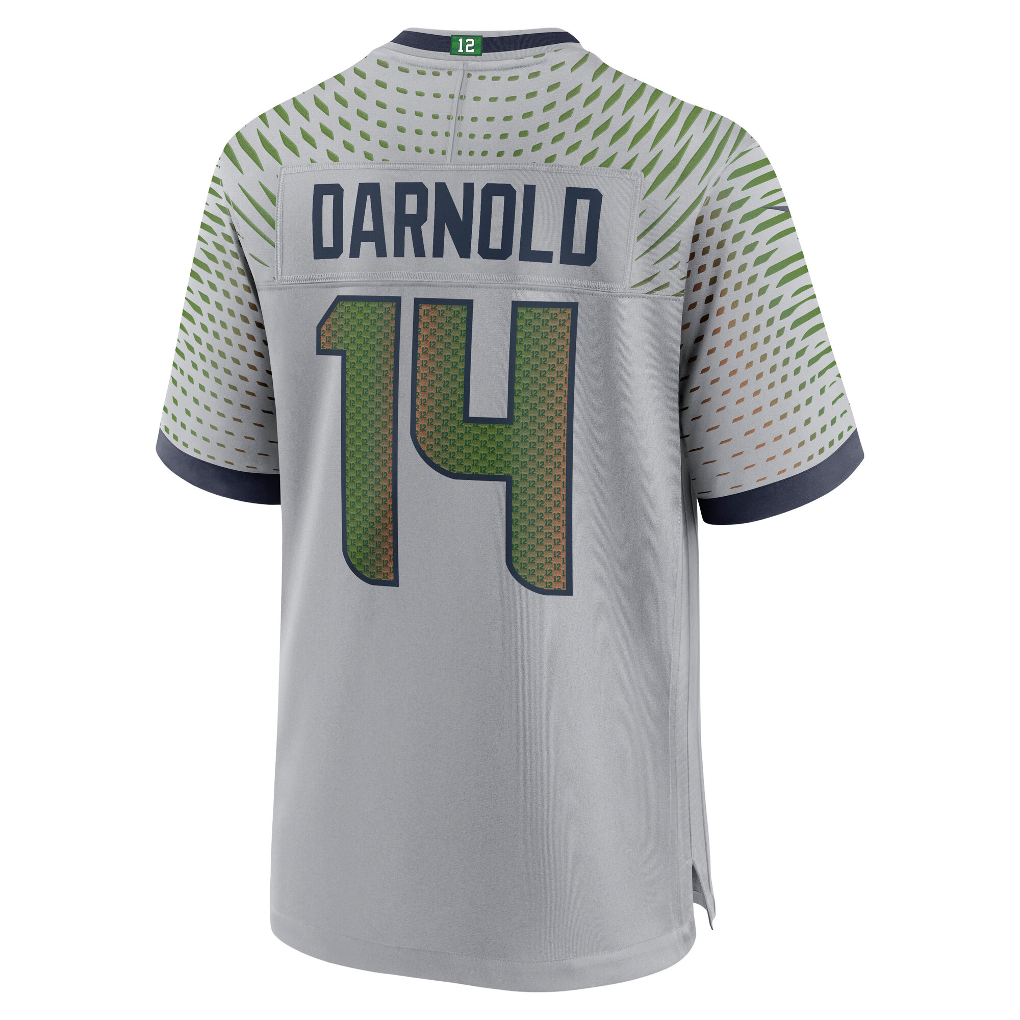 Men's Seattle Seahawks Sam Darnold Wolf Gray 2025 Rivalries Collection Game Jersey