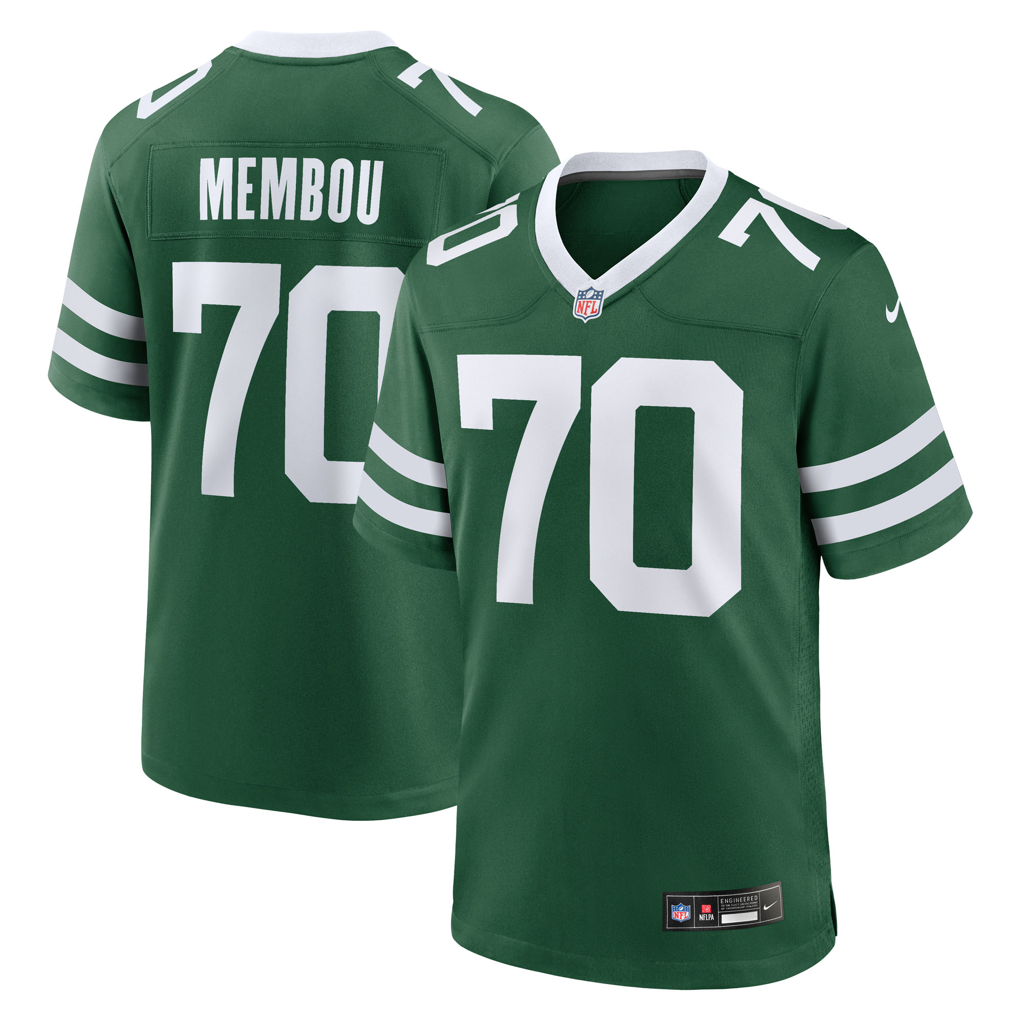 Men's New York Jets Armand Membou Legacy 2025 NFL Draft First Round Pick Game Jersey