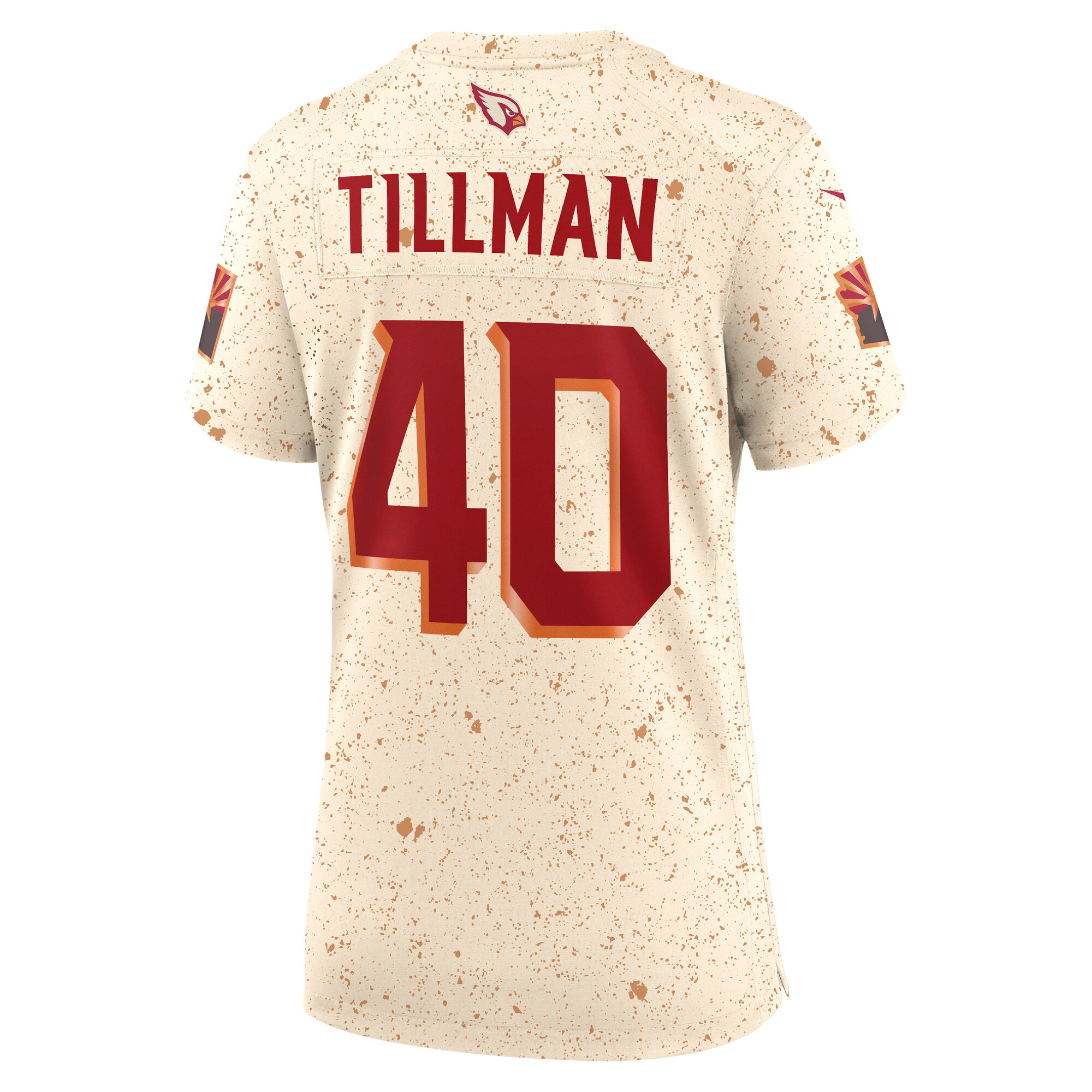 Women's Arizona Cardinals Pat Tillman Natural 2025 Rivalries Collection Retired Player Game Jersey