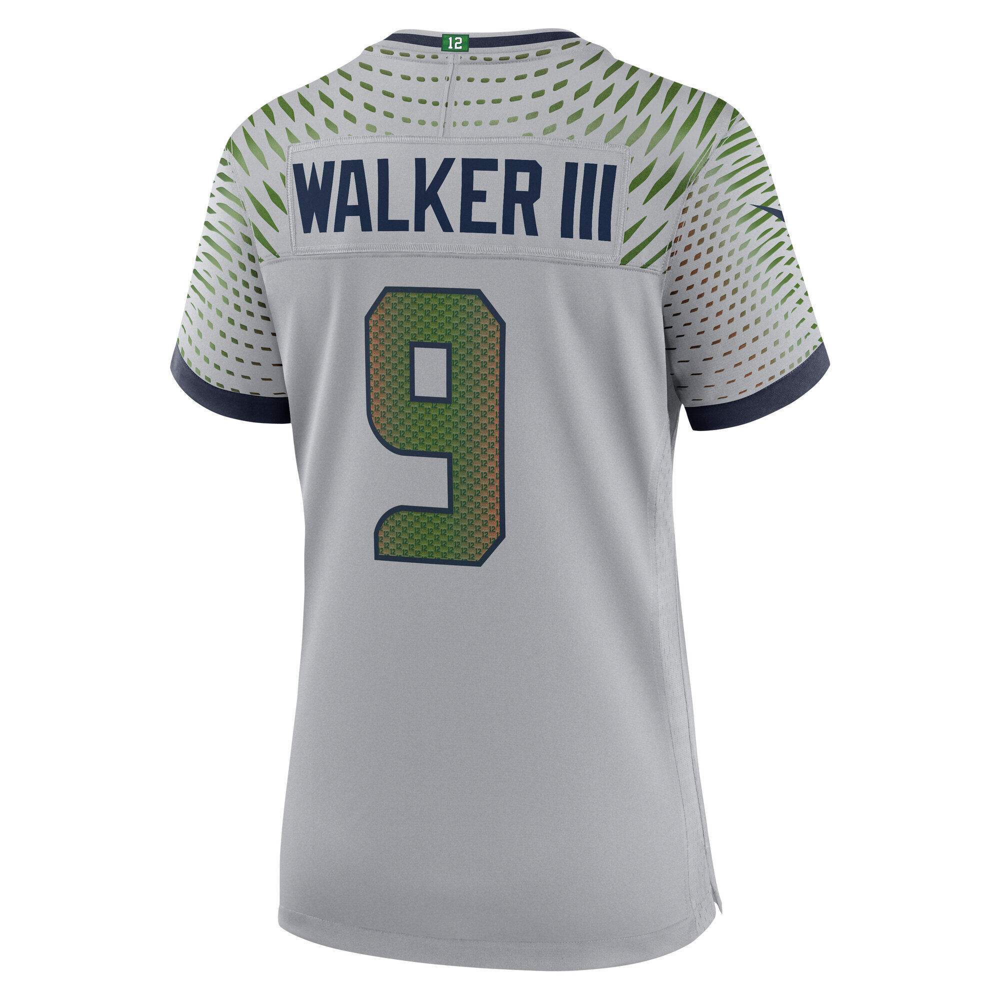 Women's Seattle Seahawks Kenneth Walker III Wolf Gray 2025 Rivalries Collection Game Jersey