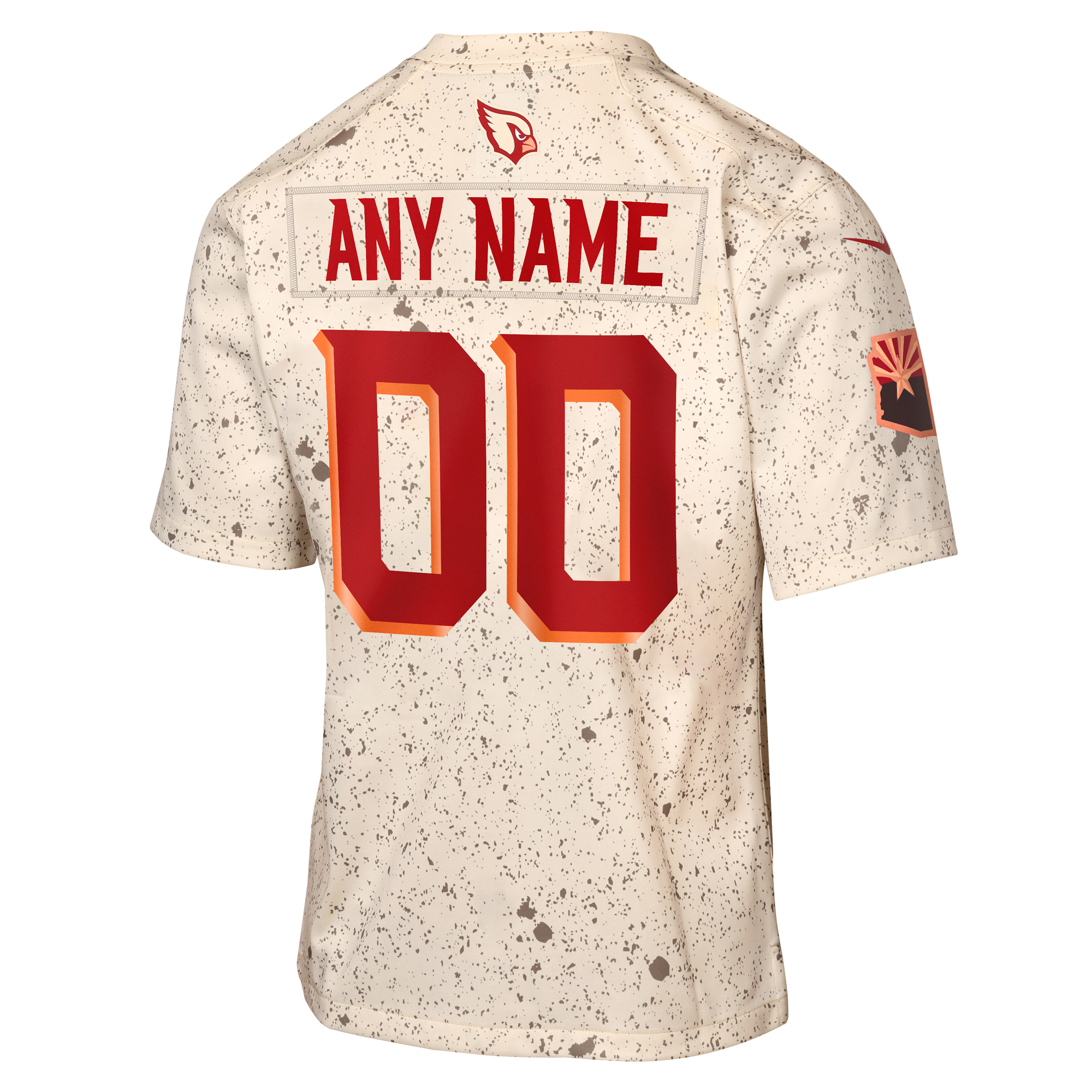 Youth Arizona Cardinals Natural 2025 Rivalries Collection Custom Game Jersey