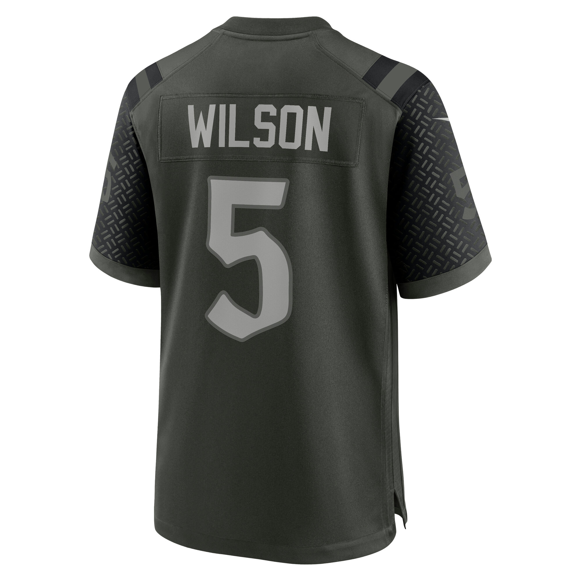 Men's New York Jets Garrett Wilson Gotham Green 2025 Rivalries Collection Game Jersey