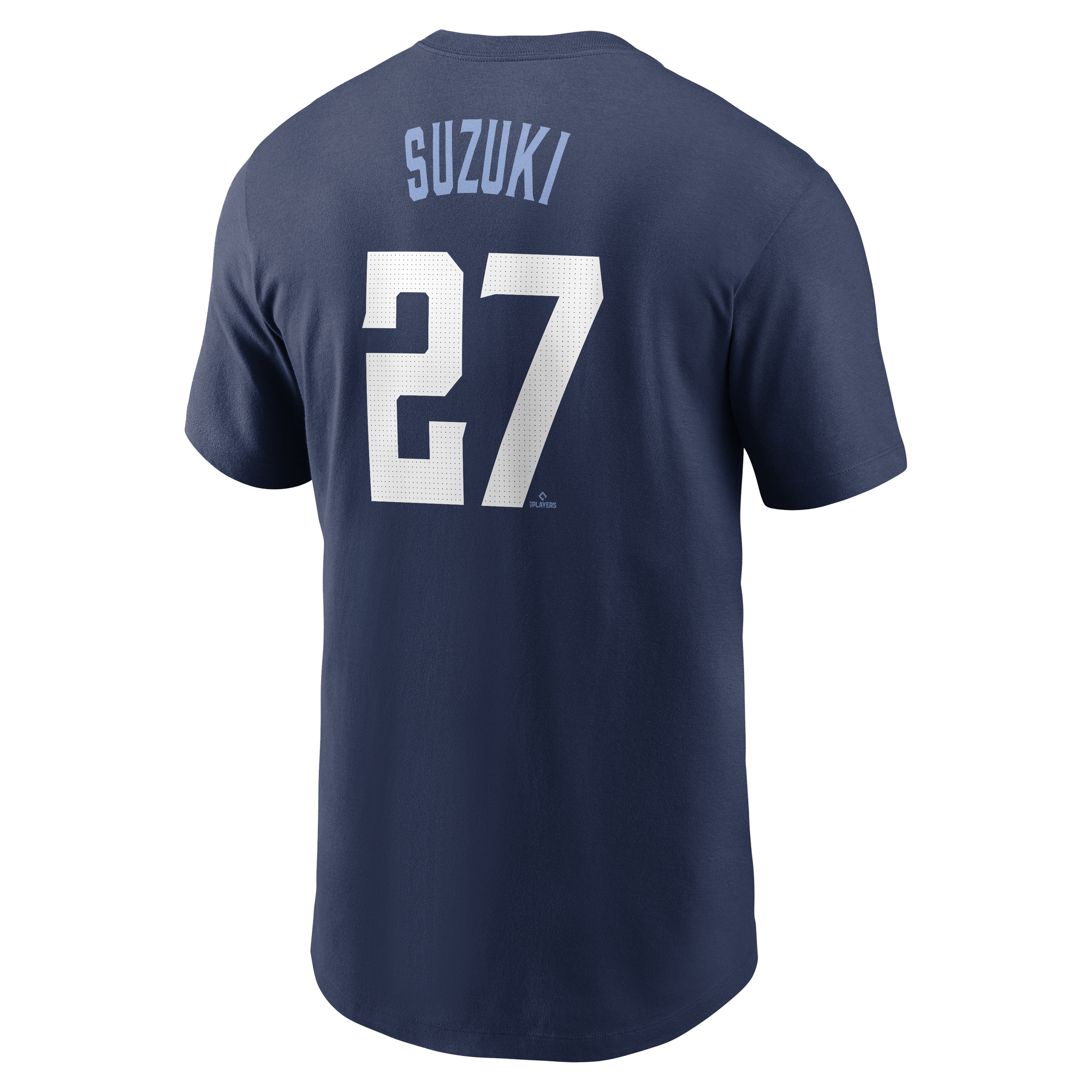 Men's Chicago Cubs Seiya Suzuki Navy Fuse City Connect Name & Number T-Shirt