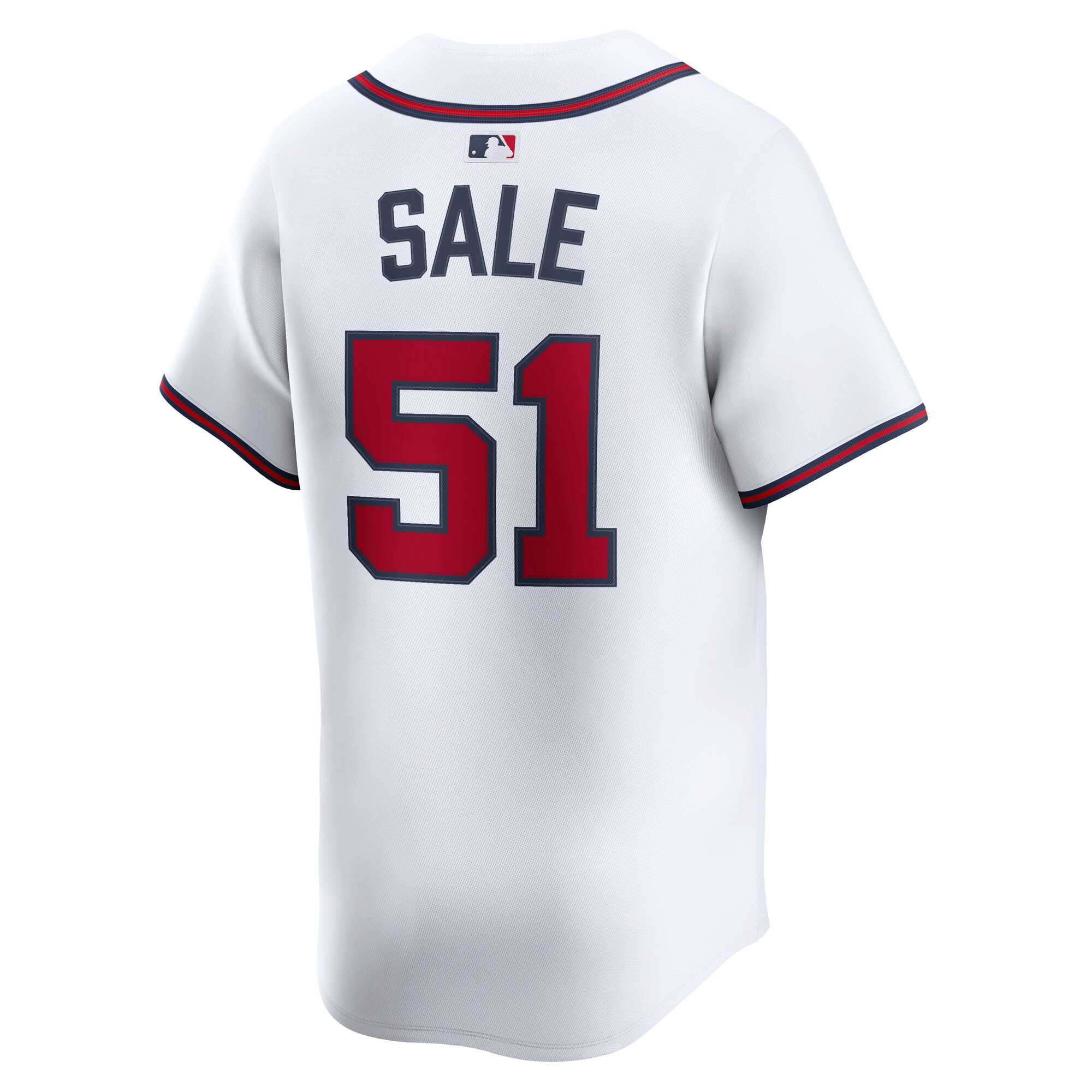 Men's Atlanta Braves Chris Sale White Home Limited Player Jersey