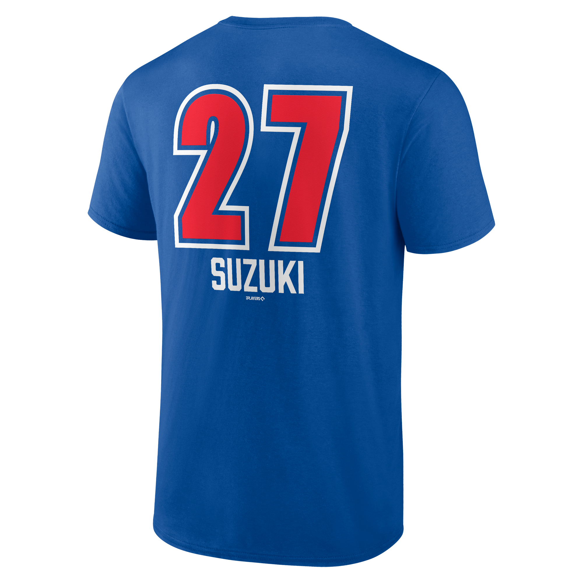 Men's Chicago Cubs Seiya Suzuki Royal Fastball Player Name & Number T-Shirt