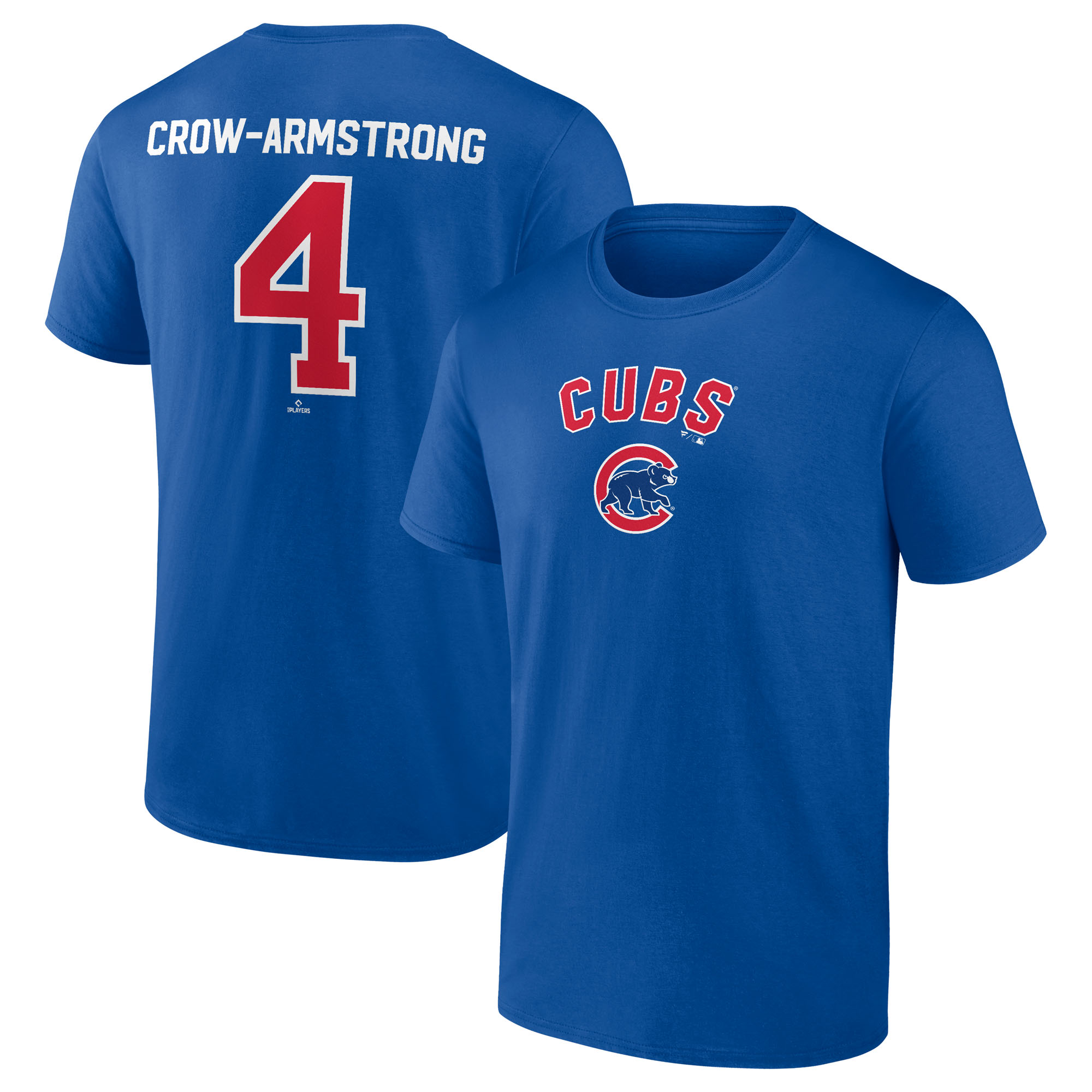 Men's Chicago Cubs Pete Crow-Armstrong Royal Winning Streak Name & Number T-Shirt
