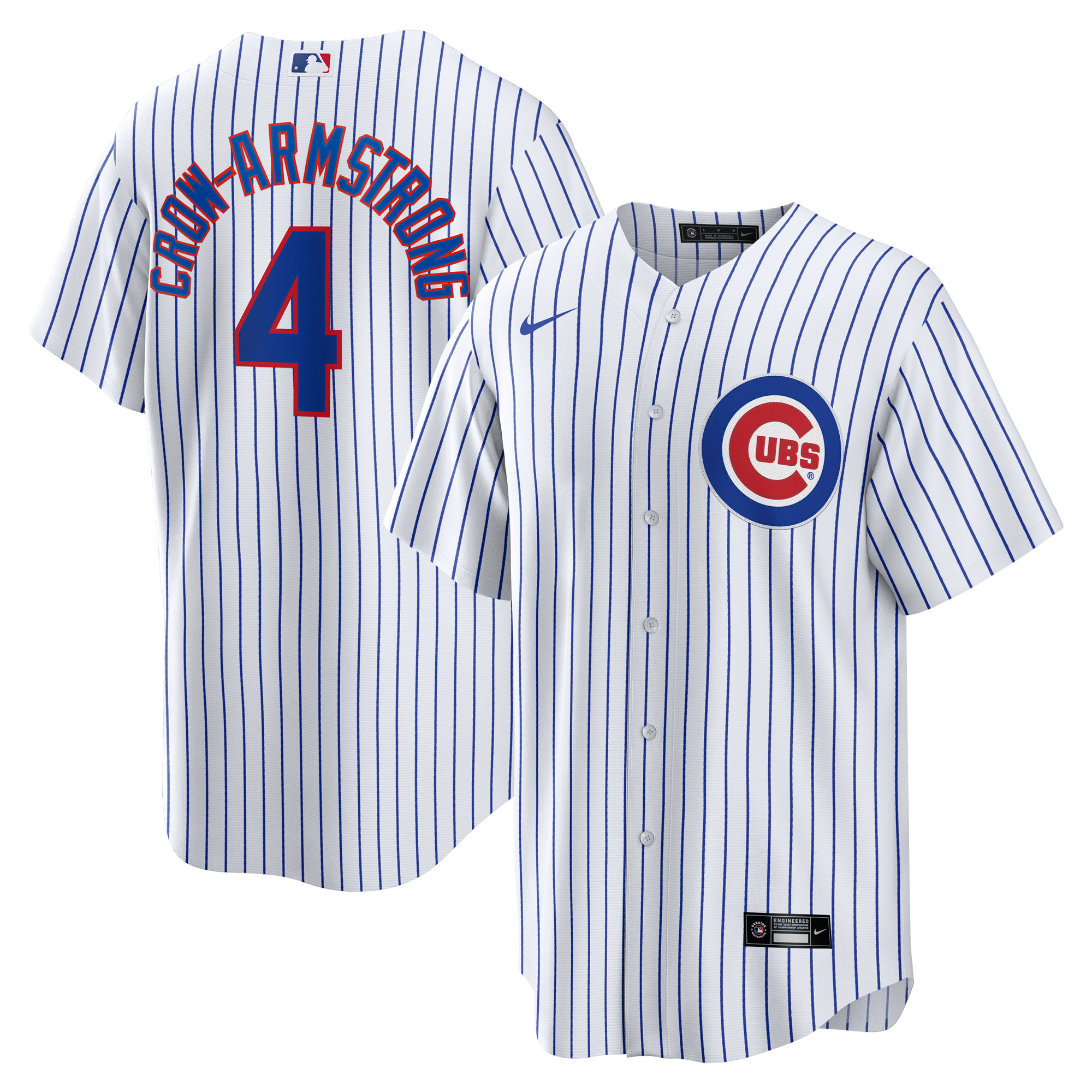 Men's Chicago Cubs Pete Crow-Armstrong White Home Replica Jersey