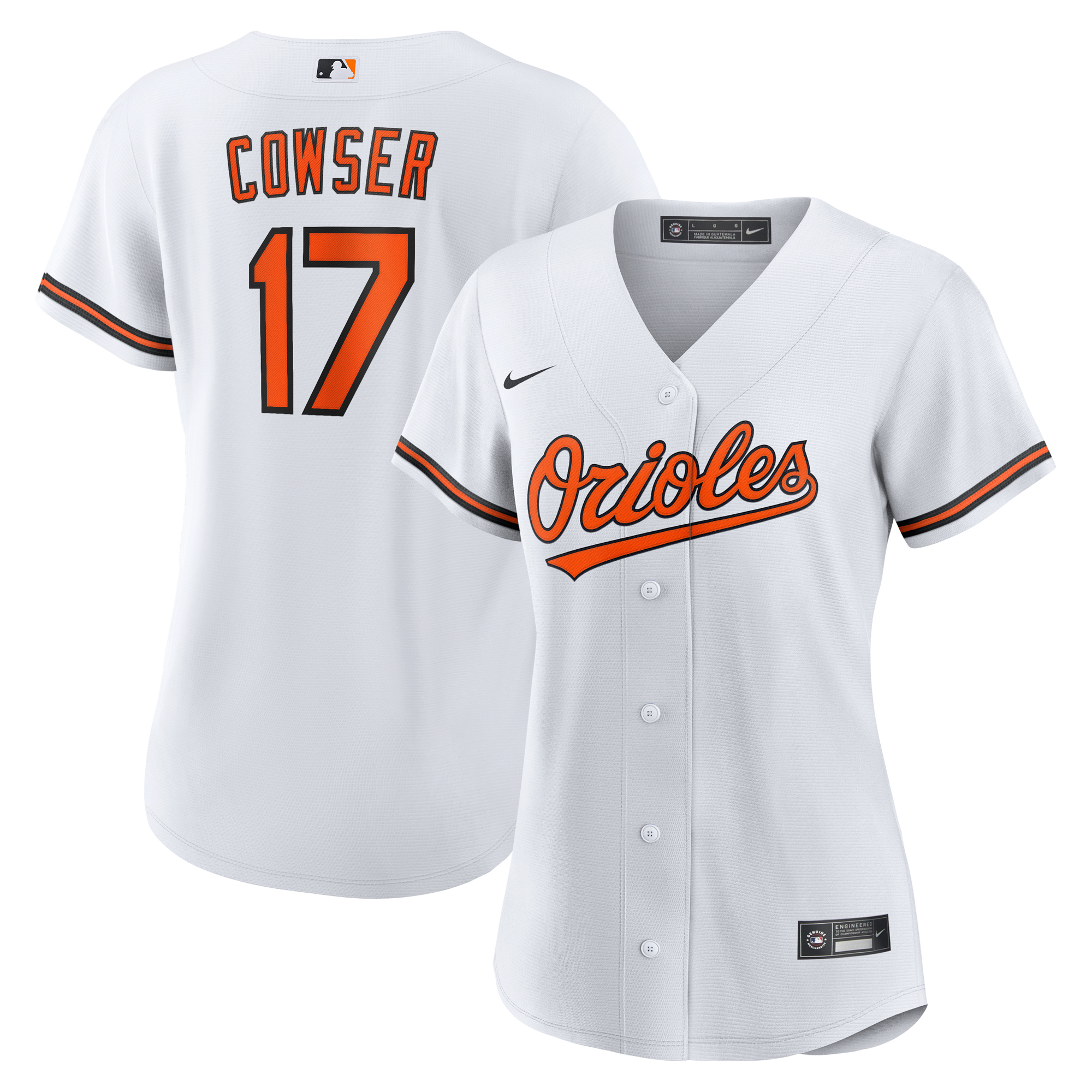 Women's Baltimore Orioles Colton Cowser White Home Replica Jersey