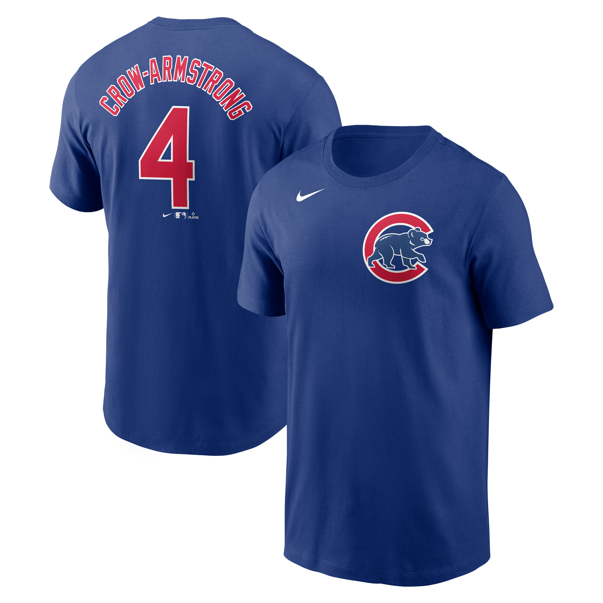 Men's Chicago Cubs Pete Crow-Armstrong Royal Fuse Name & Number T-Shirt