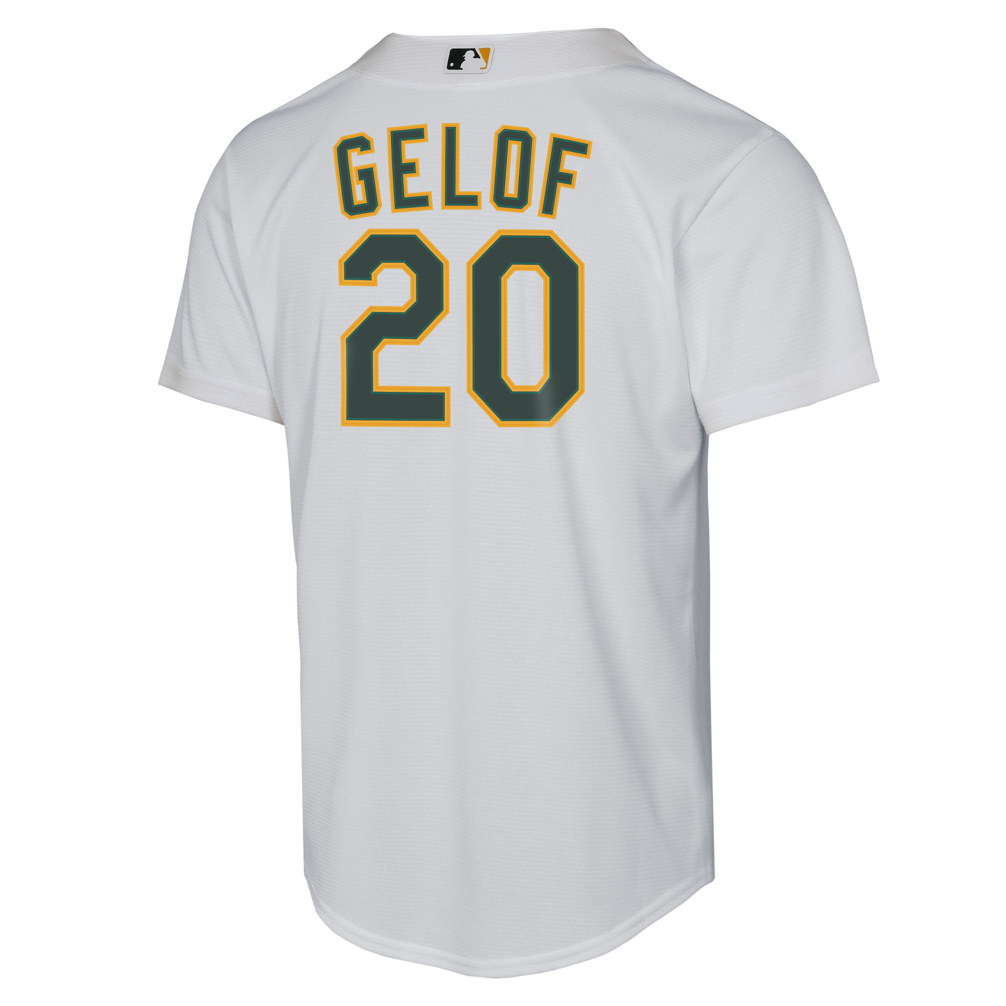 Youth Athletics Zack Gelof White Home Replica Player Jersey