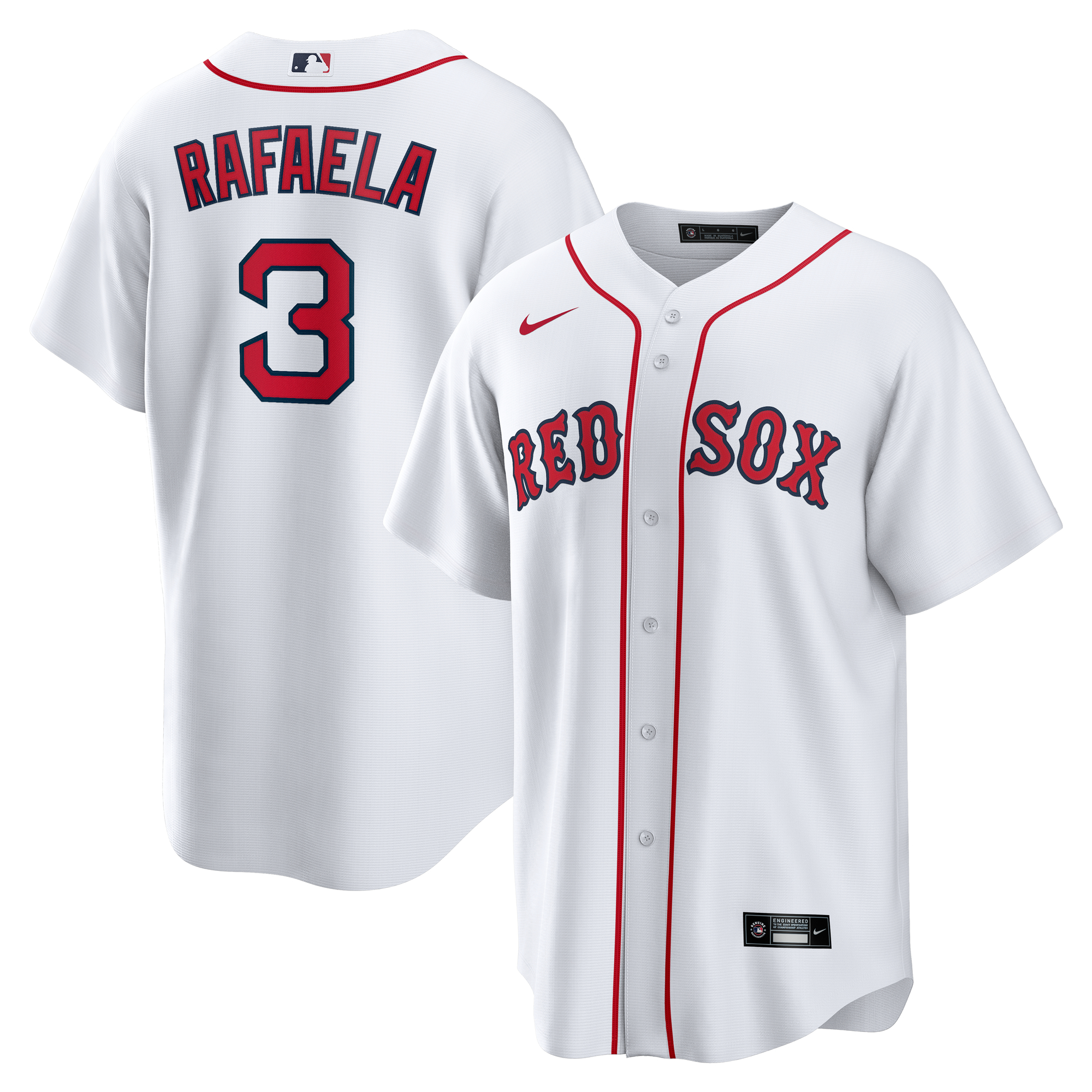 Men's Boston Red Sox Ceddanne Rafaela White Home Replica Jersey