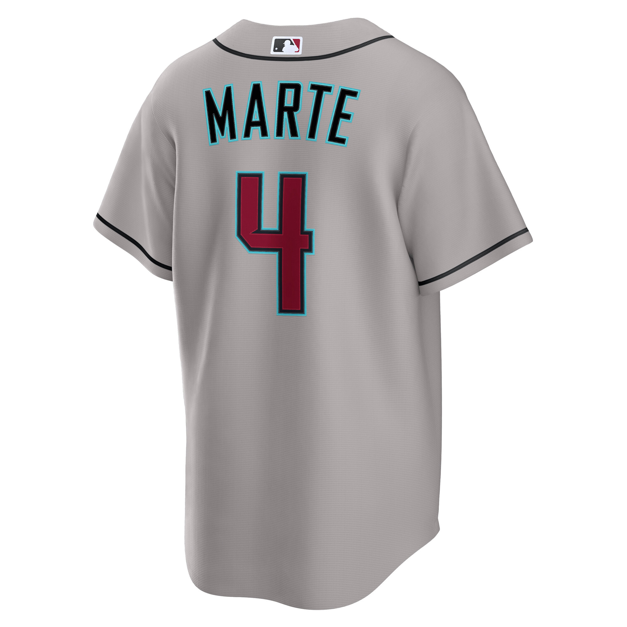 Men's Arizona Diamondbacks Ketel Marte Gray Road Replica Jersey