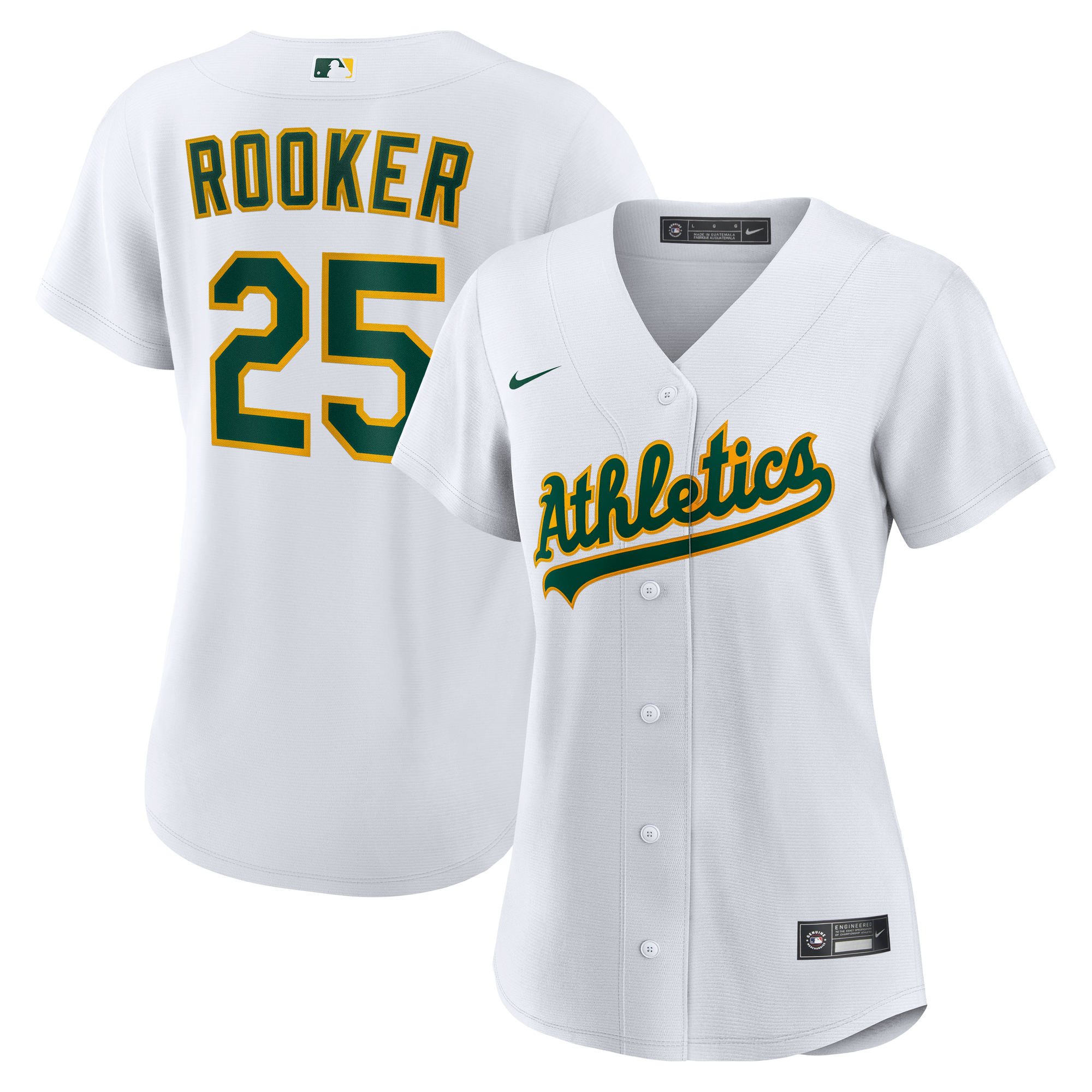 Women's Athletics Brent Rooker White Home Replica Jersey