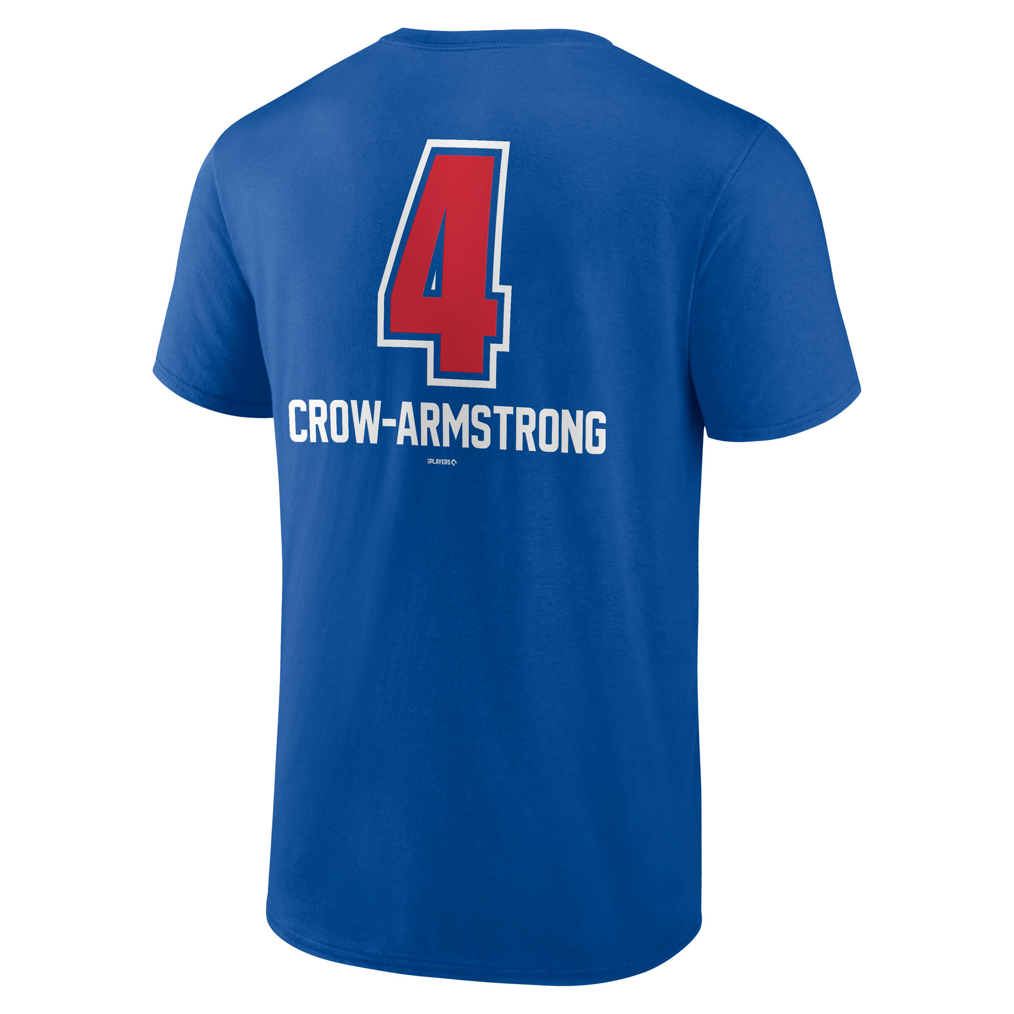Men's Chicago Cubs Pete Crow-Armstrong Royal Fastball Player Name & Number T-Shirt
