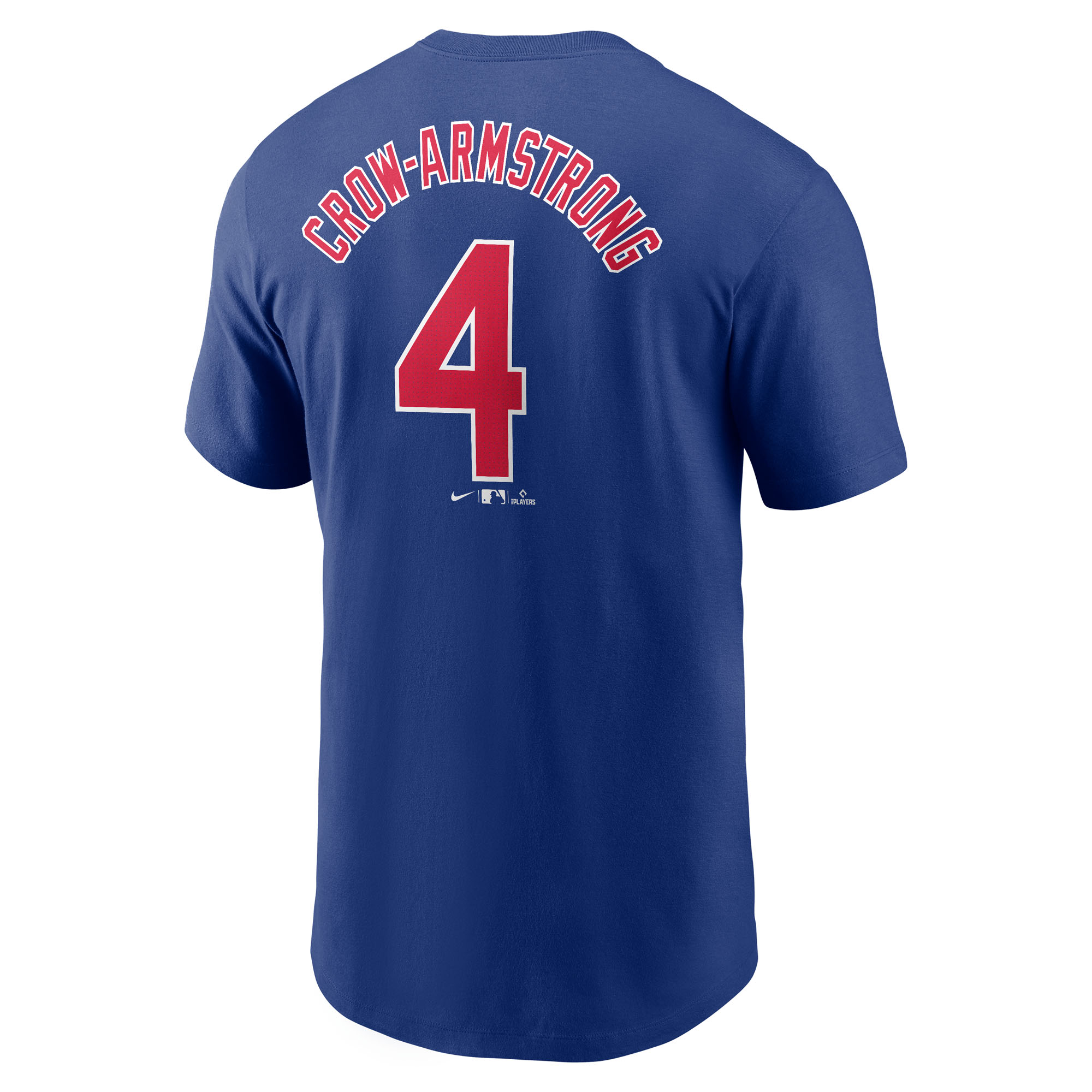 Men's Chicago Cubs Pete Crow-Armstrong Royal Fuse Name & Number T-Shirt