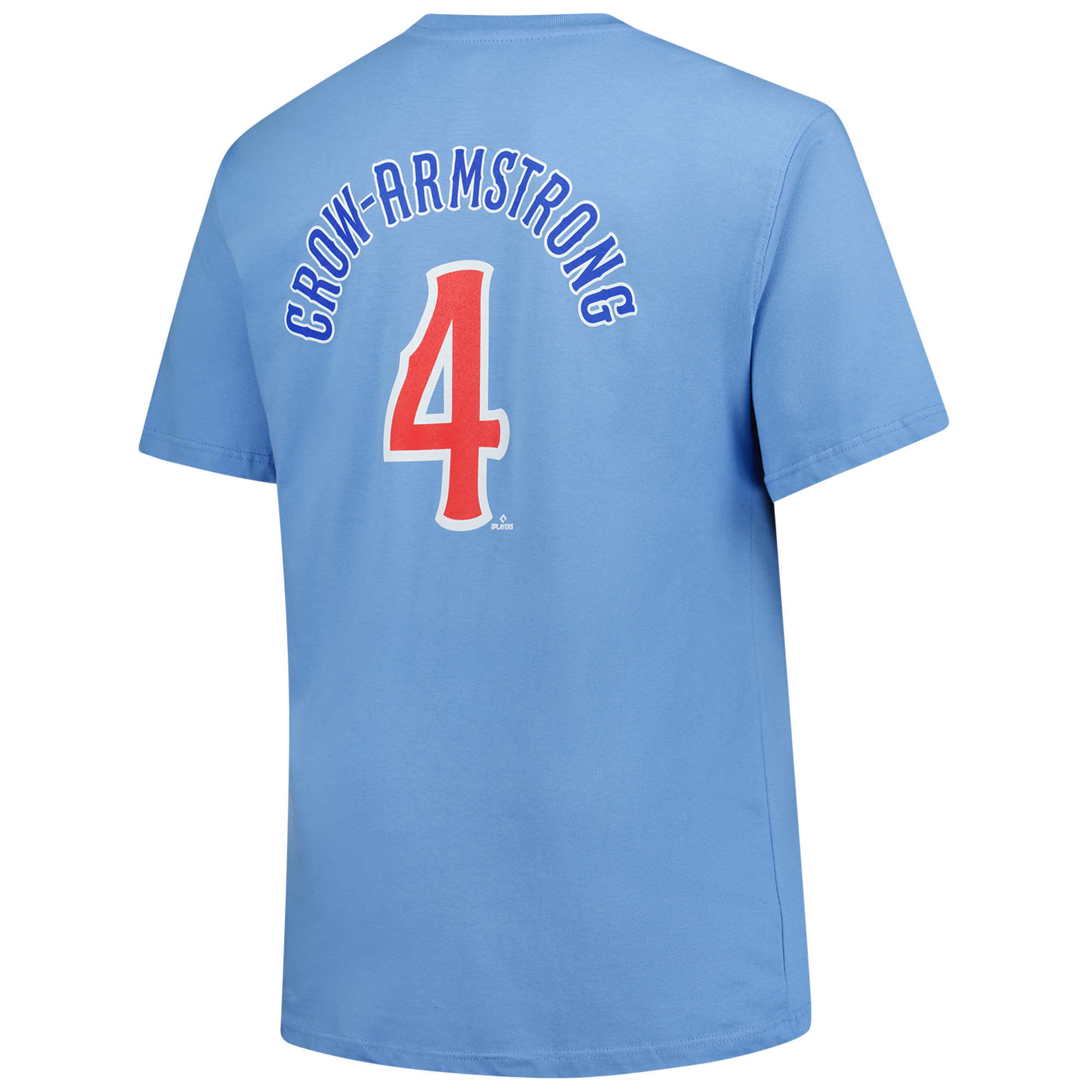 Men's Chicago Cubs Pete Crow-Armstrong Fanatics Light Blue Big & Tall Name & Number T-Shirt
