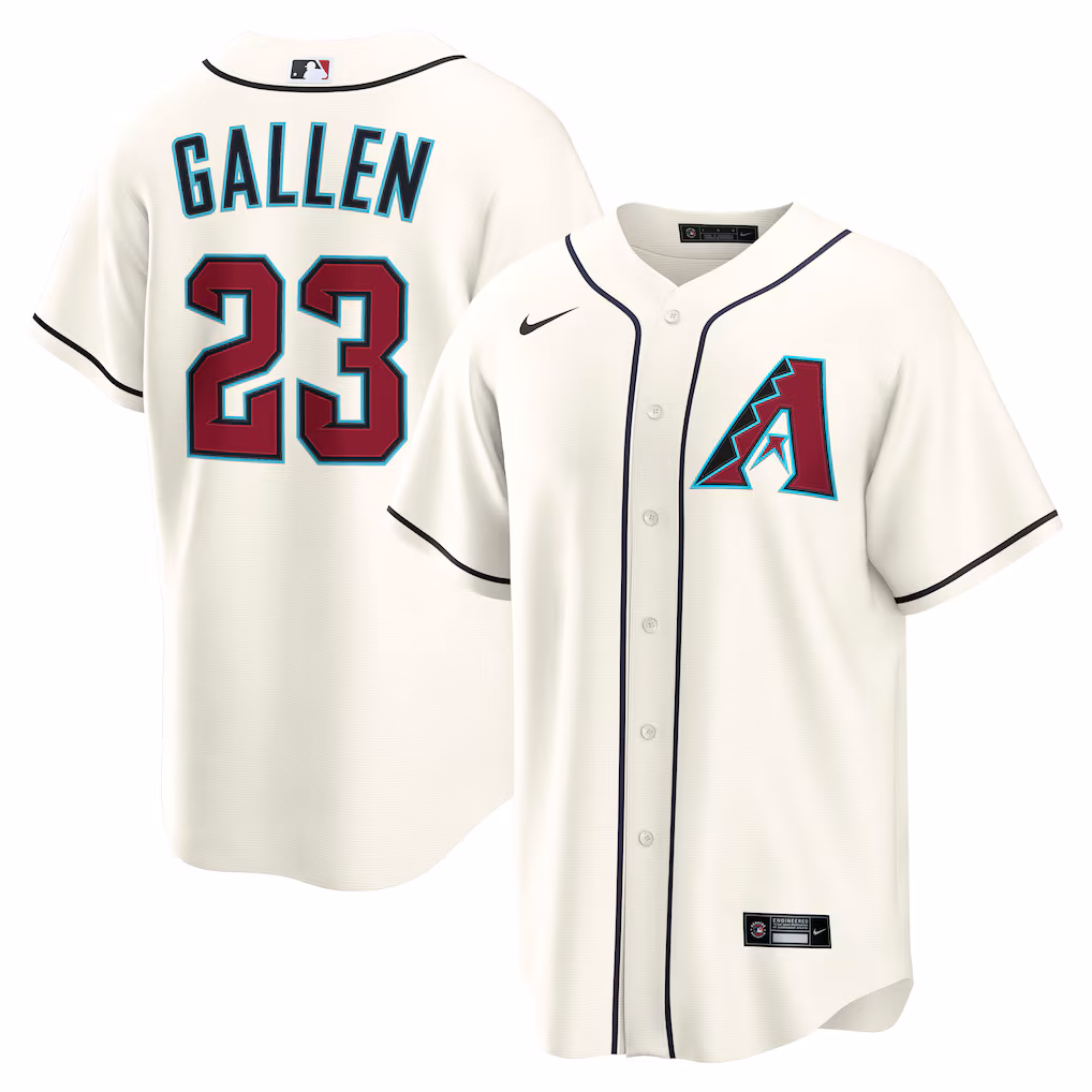 Youth Arizona Diamondbacks Zac Gallen Cream Home Replica Jersey