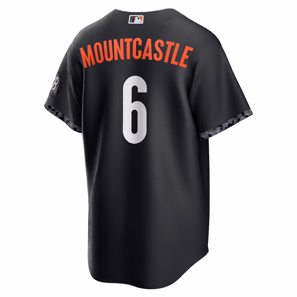 Men's Baltimore Orioles Ryan Mountcastle Black City Connect Replica Player Jersey