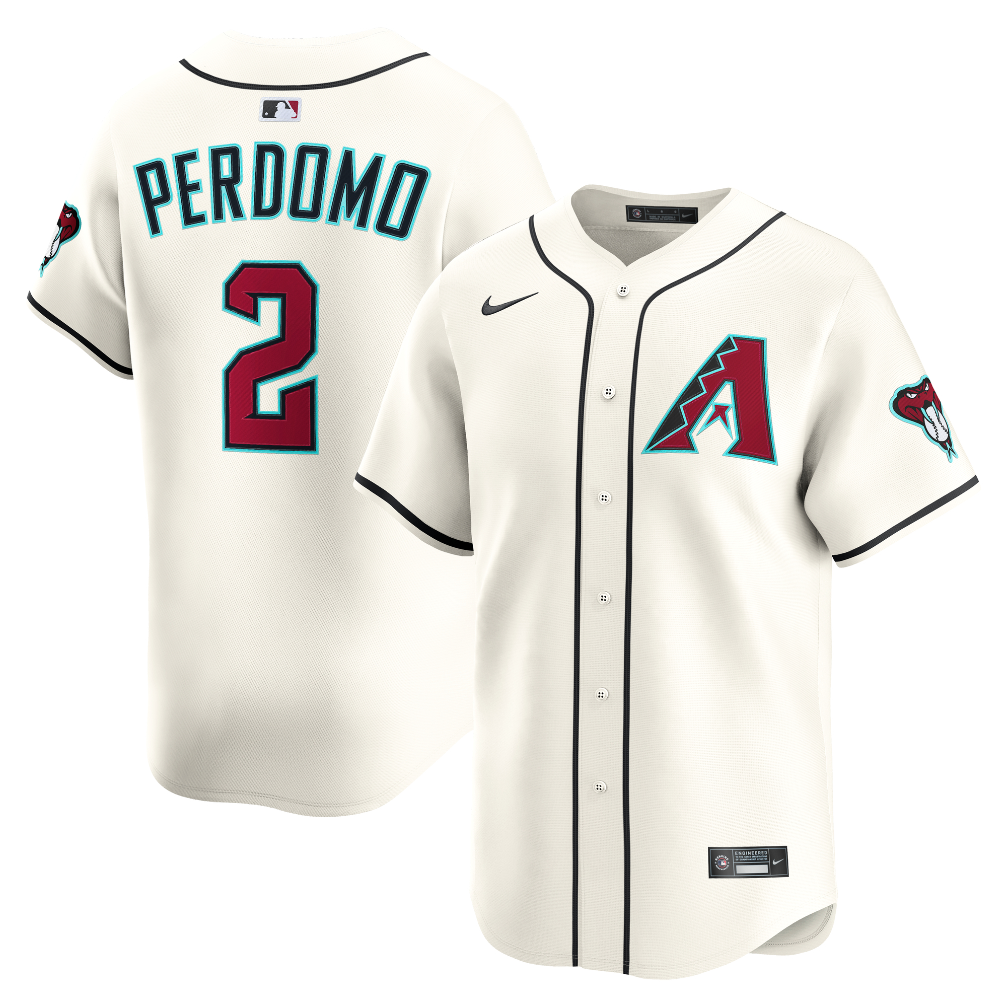 Men's Arizona Diamondbacks Geraldo Perdomo Cream Home Limited Player Jersey