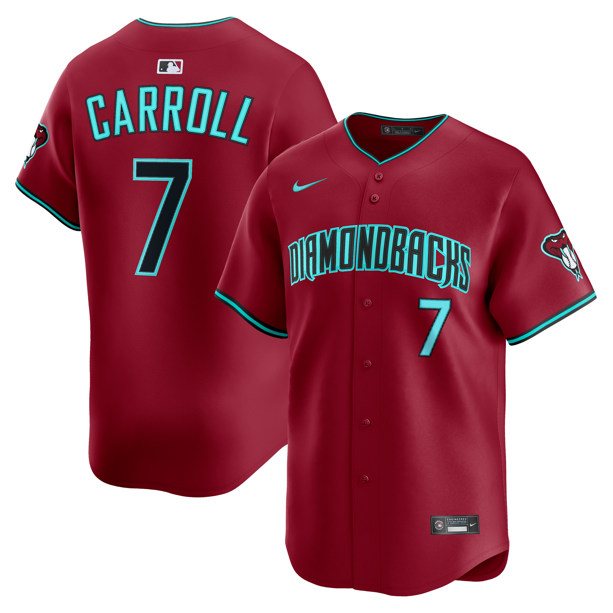 Men's Arizona Diamondbacks Corbin Carroll Red Alternate Limited Jersey