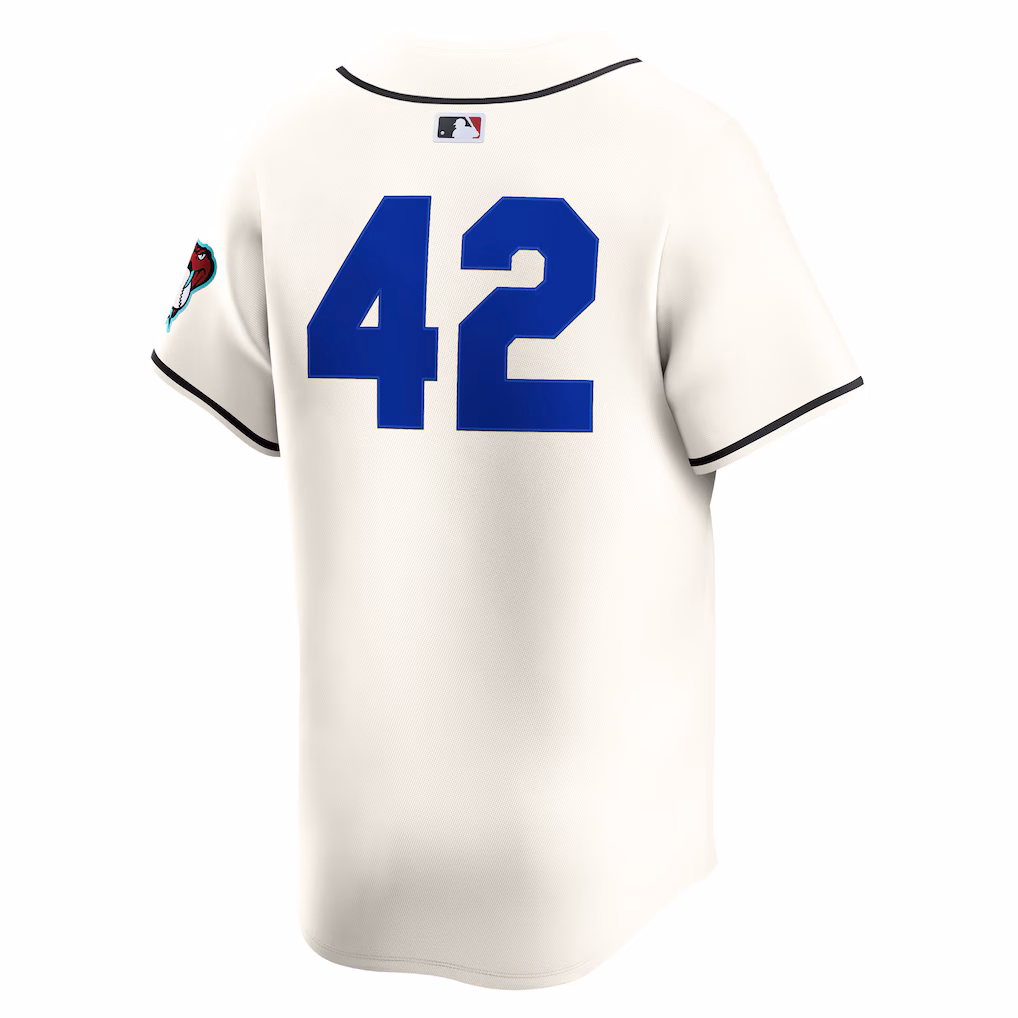 Men's Arizona Diamondbacks Cream Home 2025 Jackie Robinson Day Limited Jersey