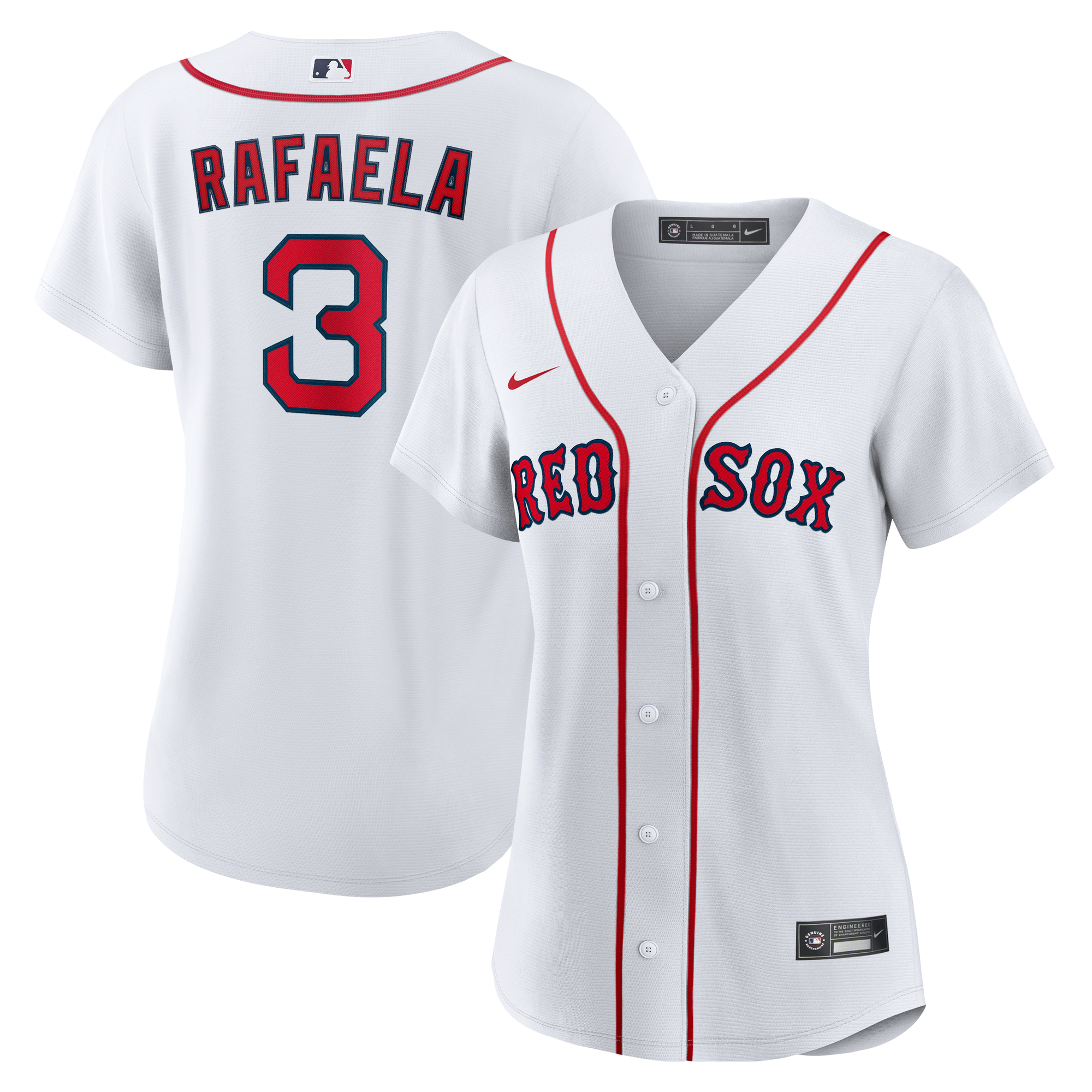 Women's Boston Red Sox Ceddanne Rafaela White Home Replica Jersey