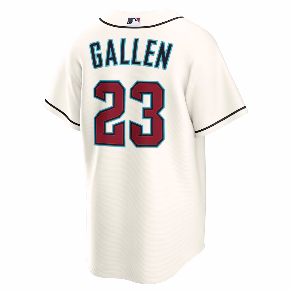 Youth Arizona Diamondbacks Zac Gallen Cream Home Replica Jersey