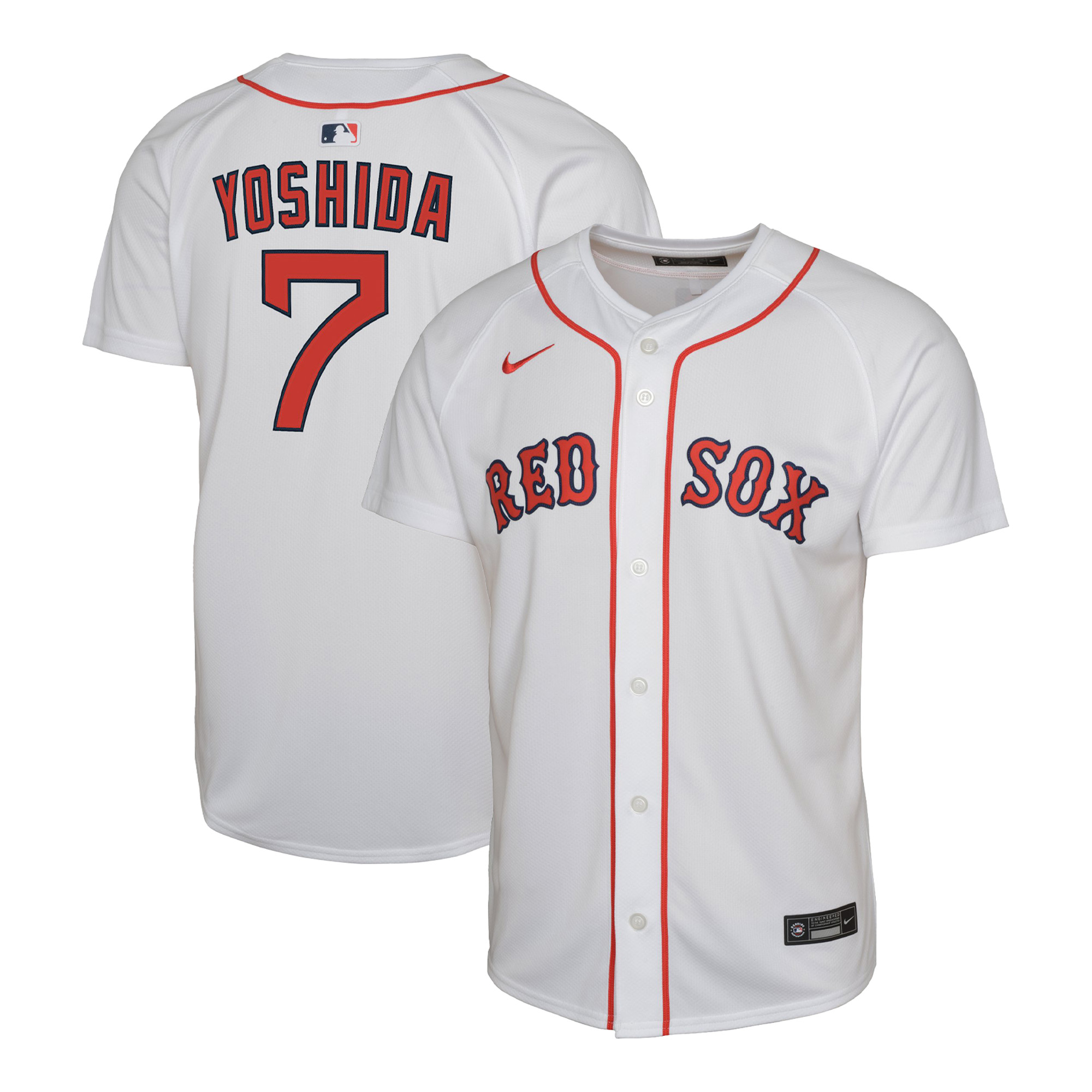 Youth Boston Red Sox Masataka Yoshida White Home Replica Player Jersey