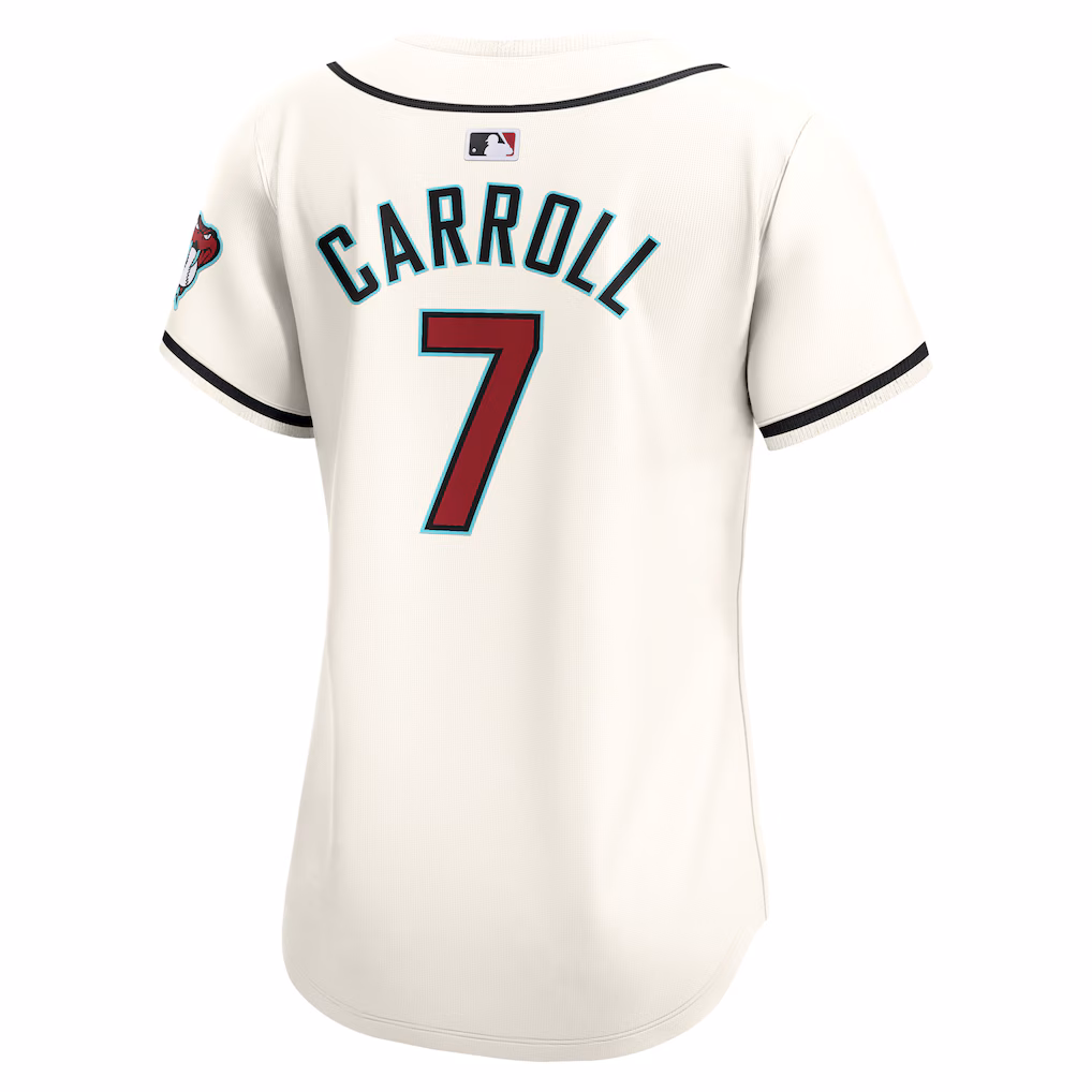 Women's Arizona Diamondbacks Corbin Carroll White Home Limited Player Jersey