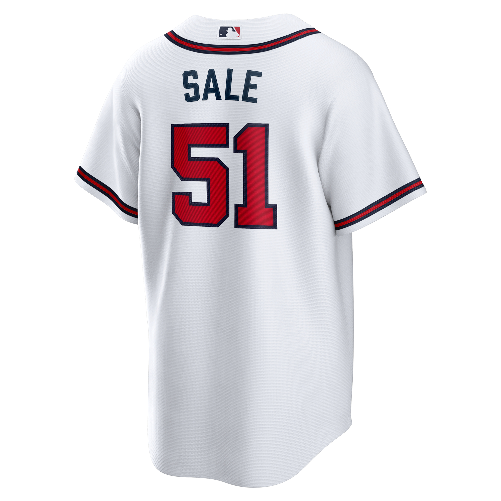 Men's Atlanta Braves Chris Sale White Home Replica Jersey