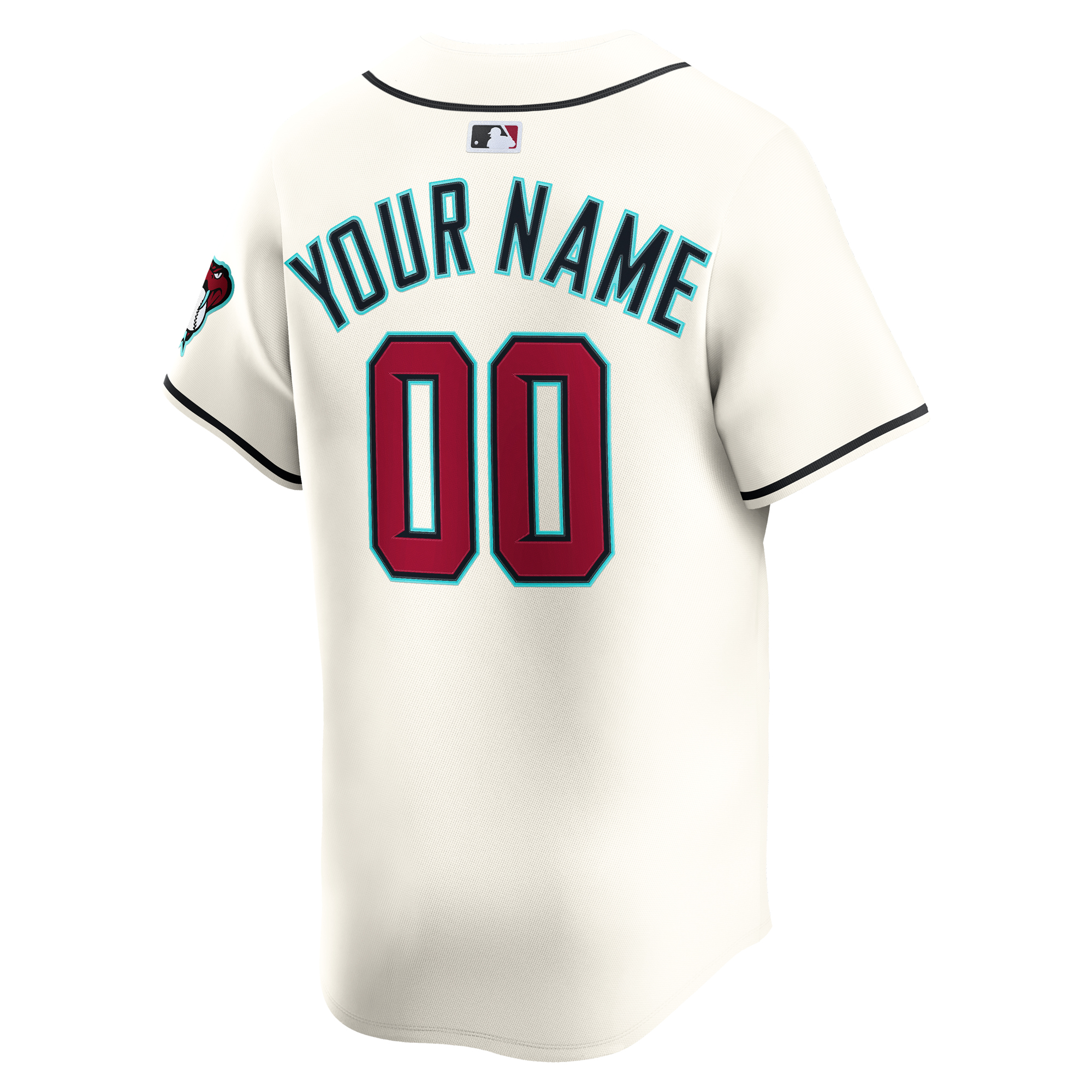 Men's Arizona Diamondbacks Cream Home Limited Custom Jersey