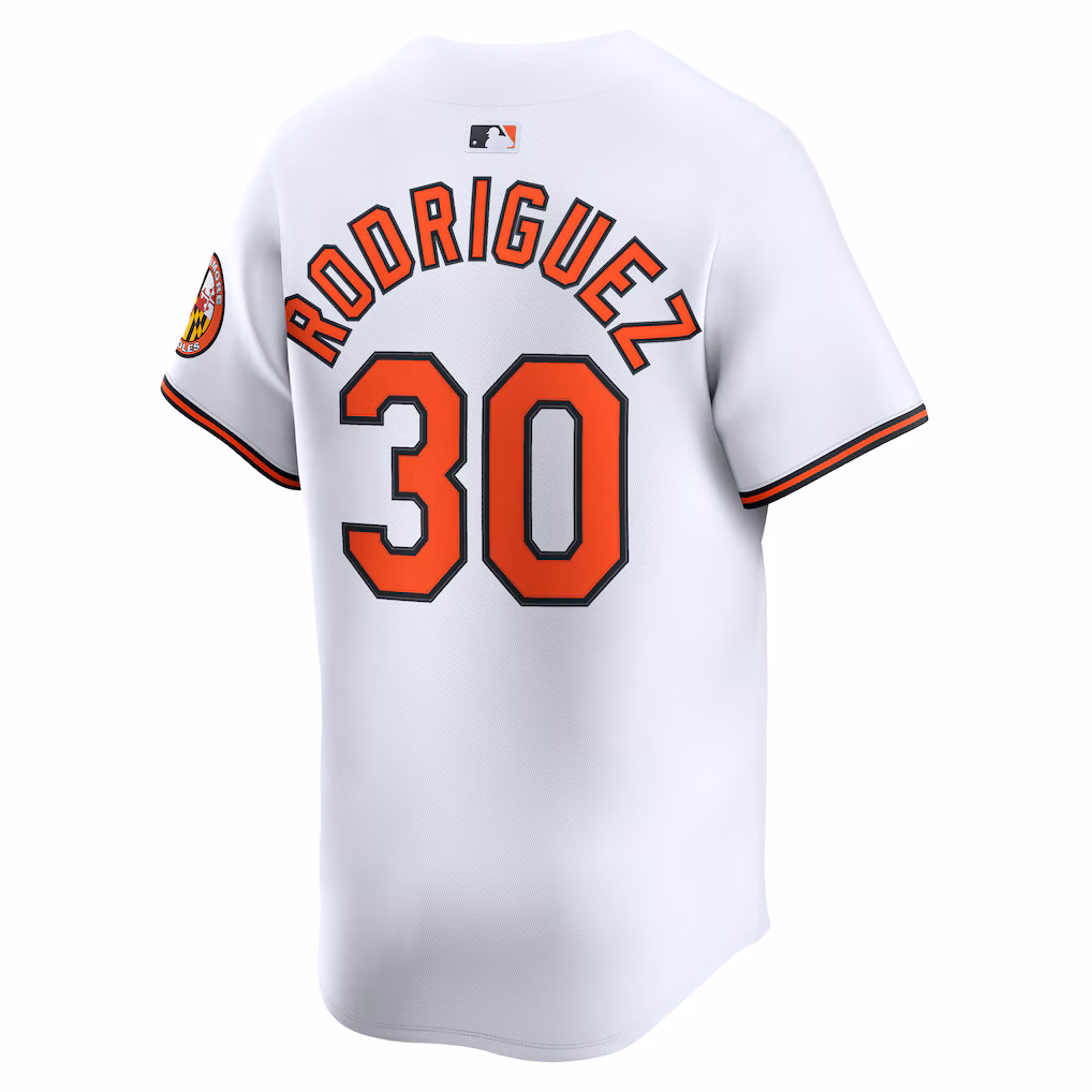 Men's Baltimore Orioles Grayson Rodriguez White Home Limited Player Jersey