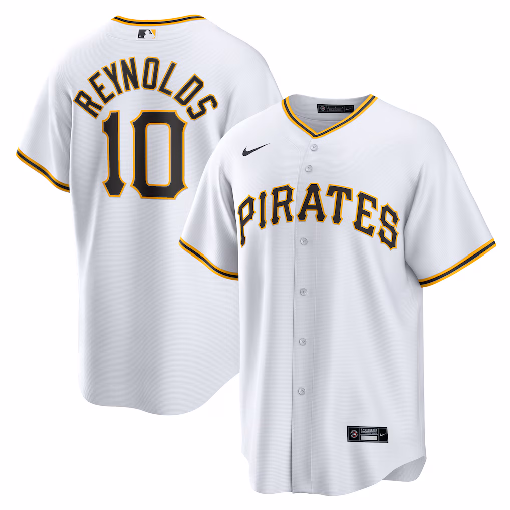 Men's Pittsburgh Pirates Bryan Reynolds White Replica Player Jersey