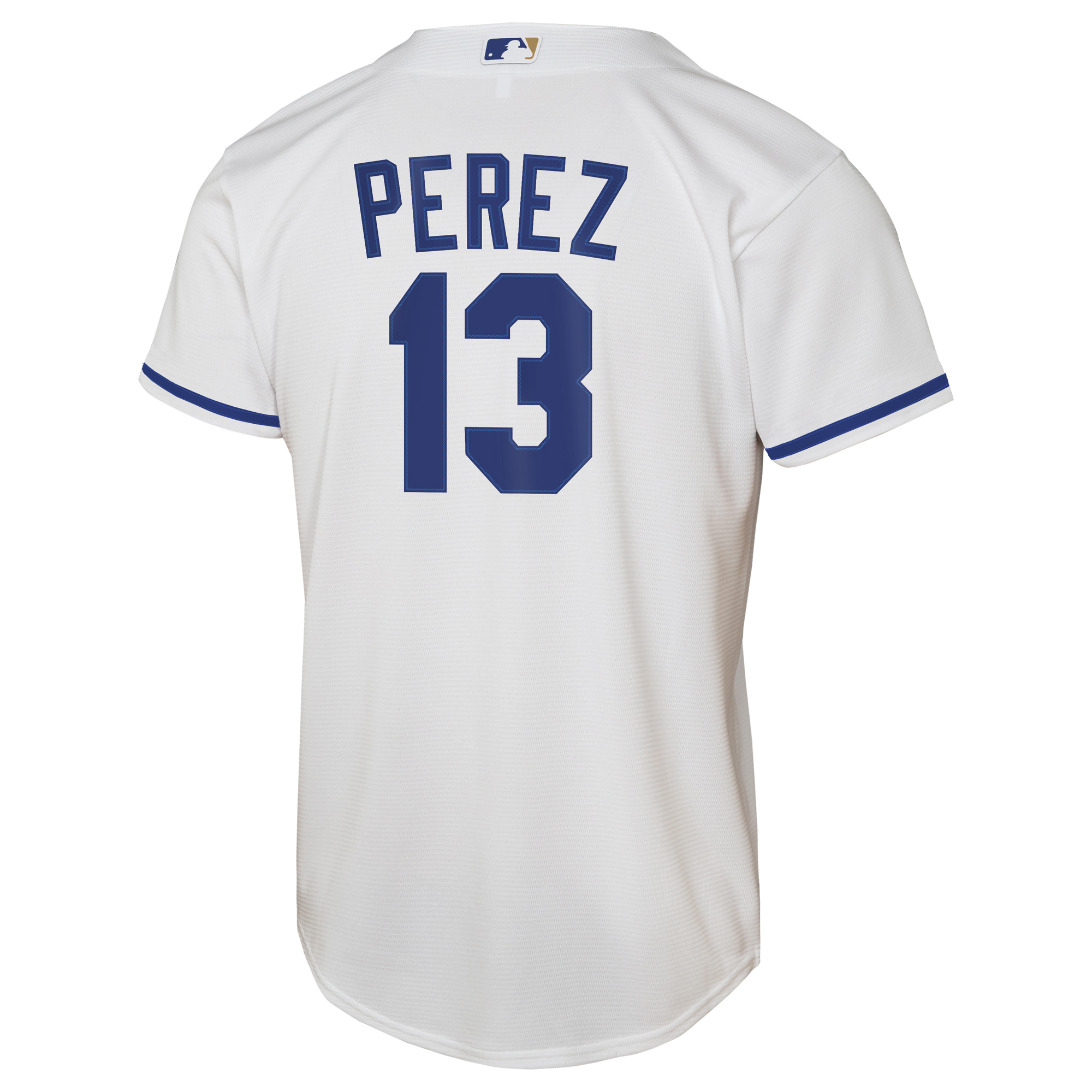 Youth Kansas City Royals Salvador Perez White Home Replica Jersey