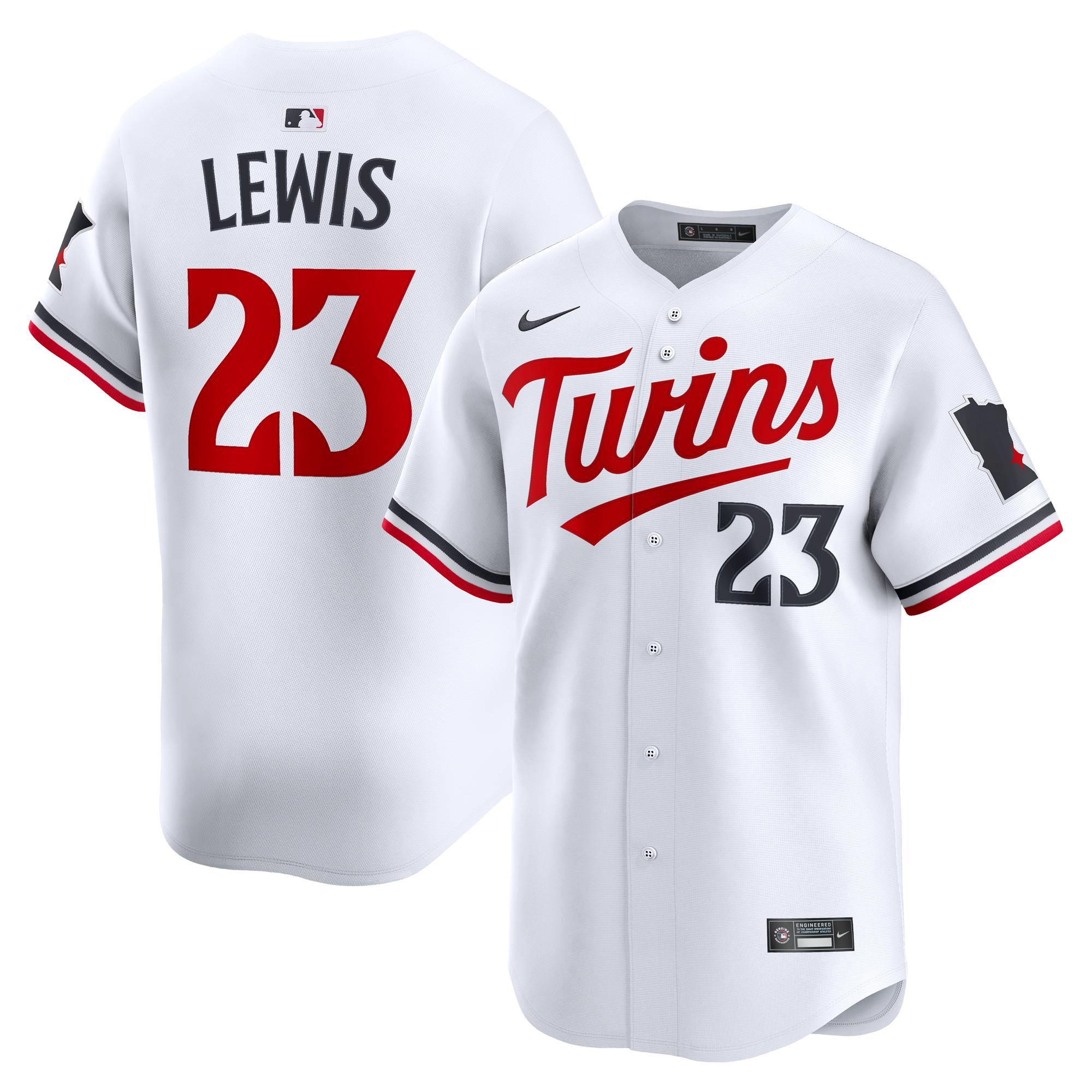 Men's Minnesota Twins Royce Lewis White Home Limited Player Jersey