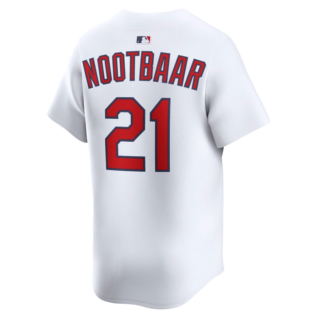Men's St. Louis Cardinals Lars Nootbaar White Home Limited Player Jersey