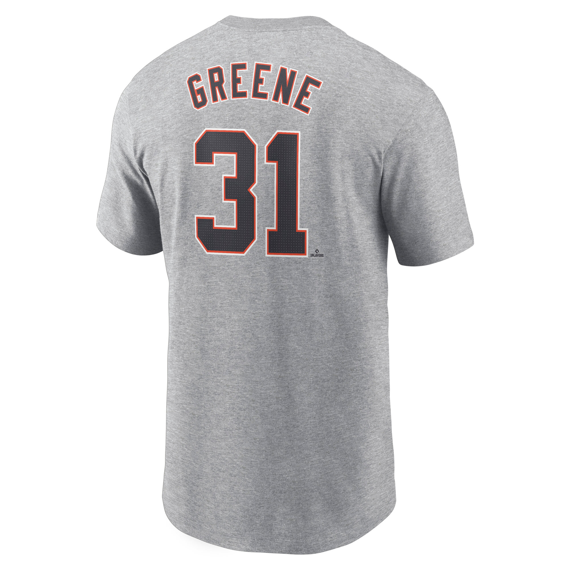 Men's Detroit Tigers Riley Greene Gray Fuse Name & Number T-Shirt