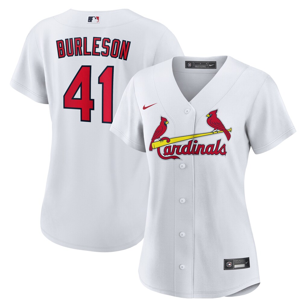 Women's St. Louis Cardinals Alec Burleson White Home Replica Jersey