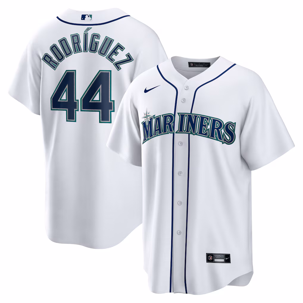 Men's Seattle Mariners Julio Rodriguez White Home Replica Player Jersey