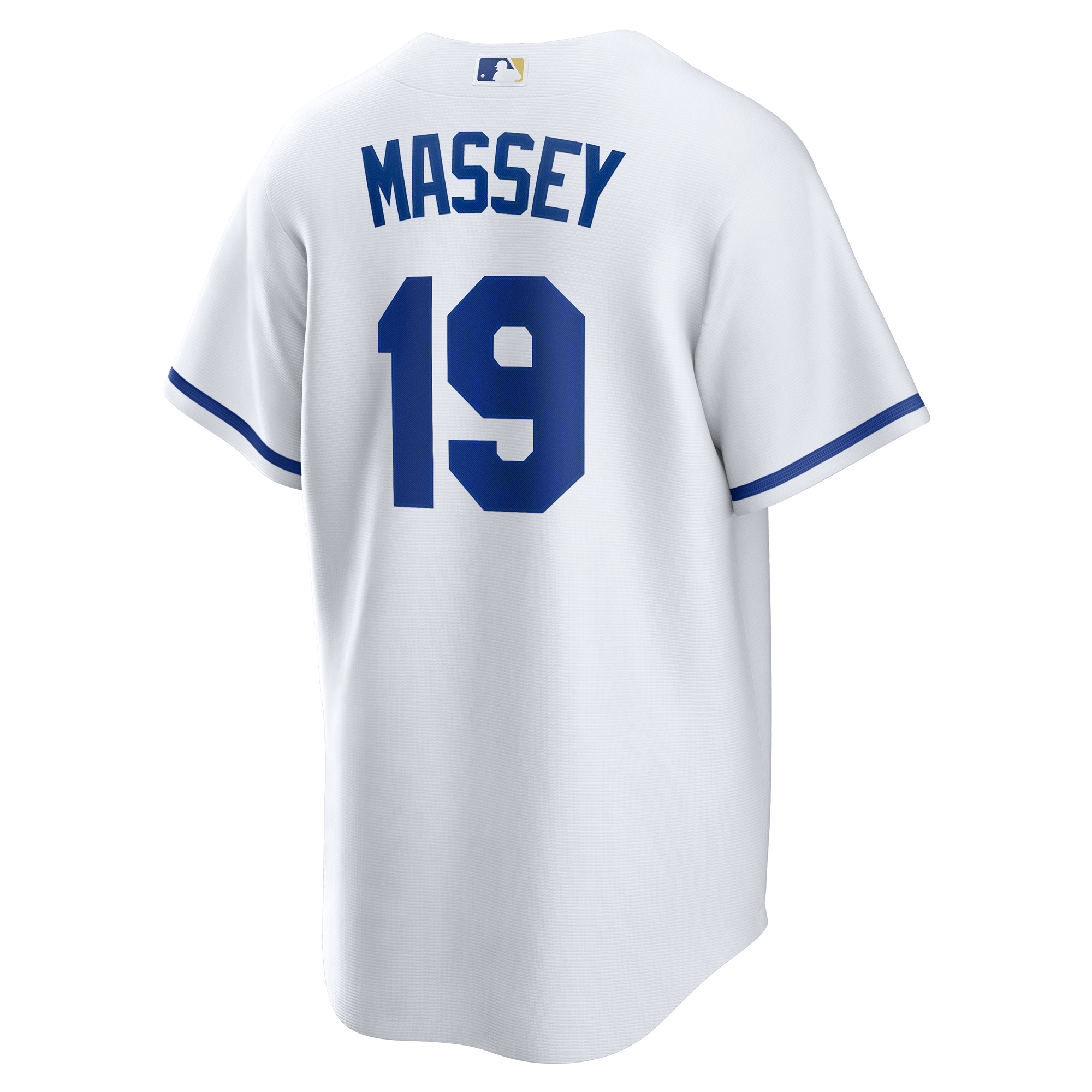 Men's Kansas City Royals Michael Massey White Home Replica Jersey