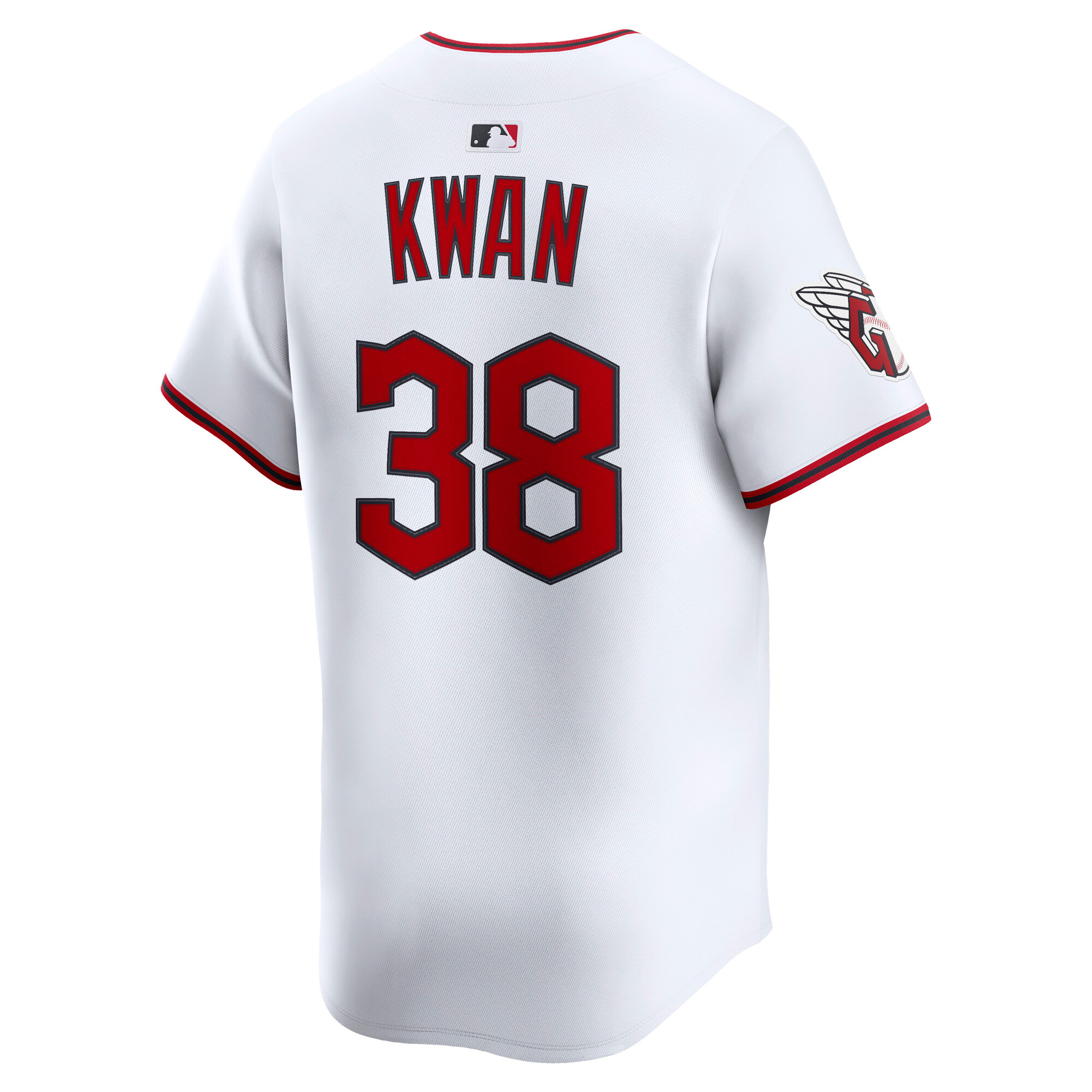 Men's Cleveland Guardians Steven Kwan White Home Limited Player Jersey