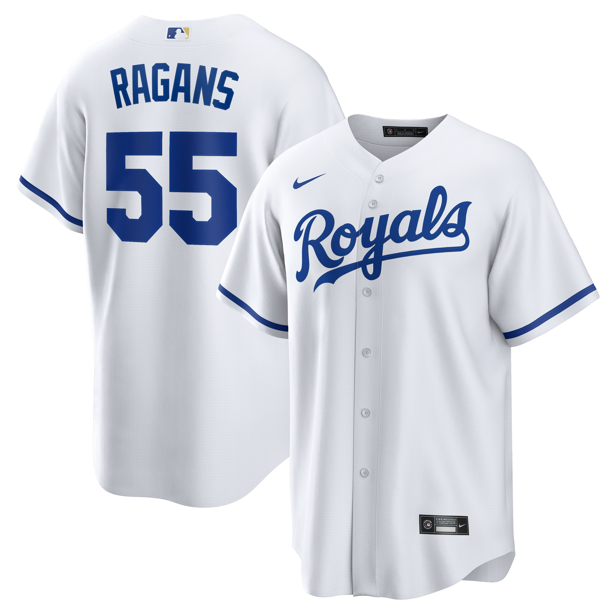 Men's Kansas City Royals Cole Ragans White Home Replica Jersey
