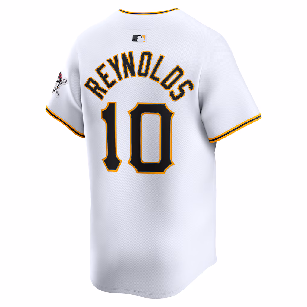 Men's Pittsburgh Pirates Bryan Reynolds White Home Limited Player Jersey