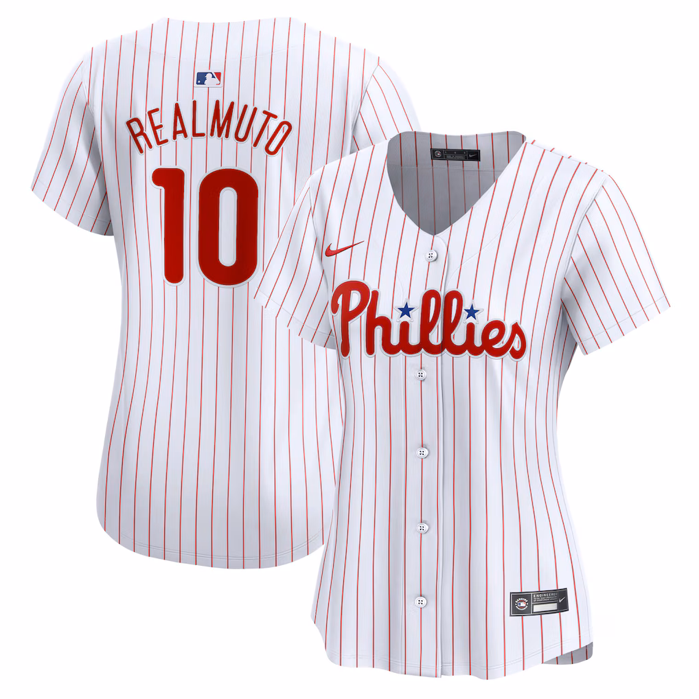 Women's Philadelphia Phillies J.T. Realmuto White Home Limited Player Jersey